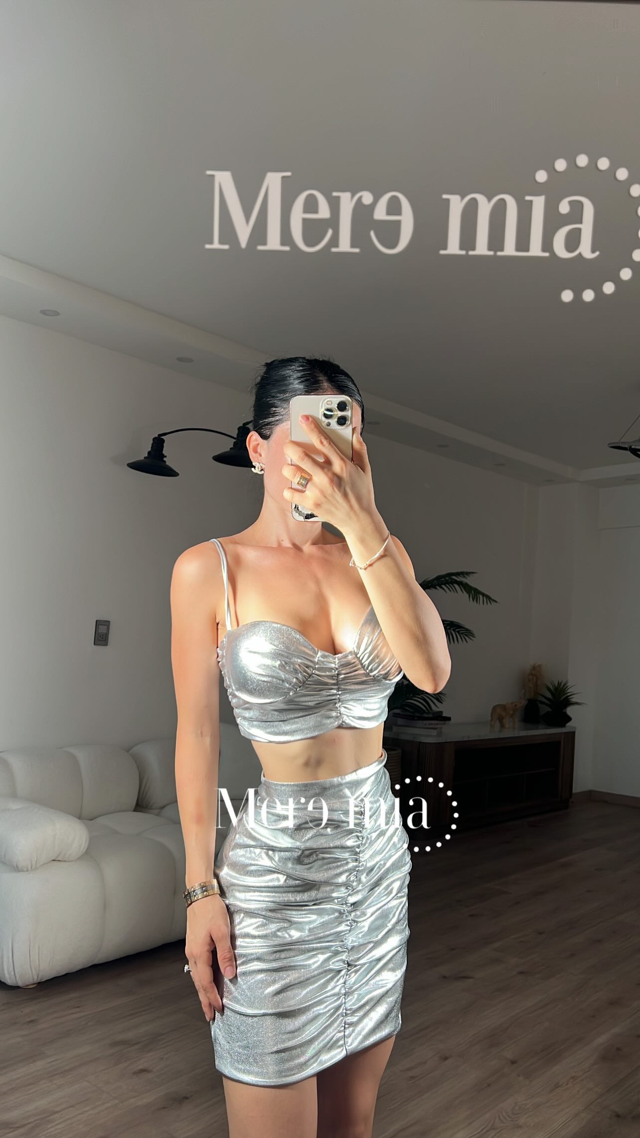 Conjunto plateado