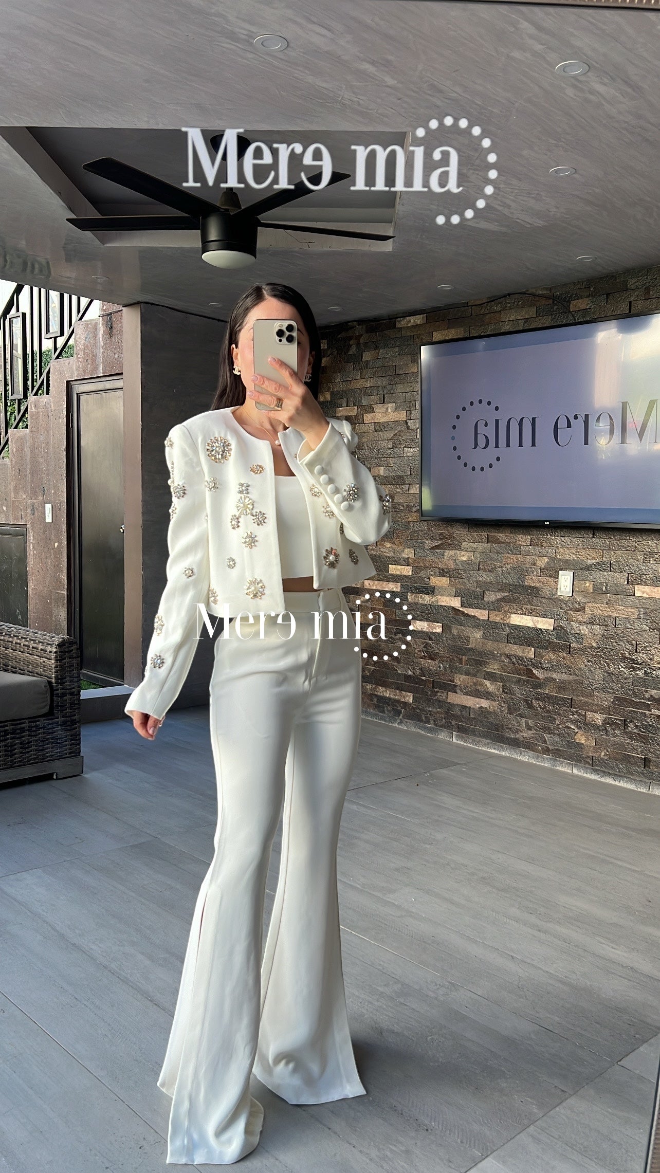 Conjunto blanco blazer