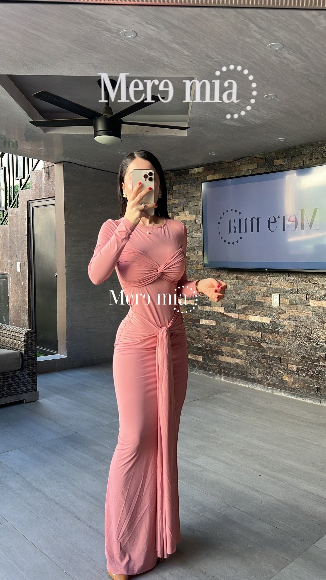 Vestido nudo stretch ml