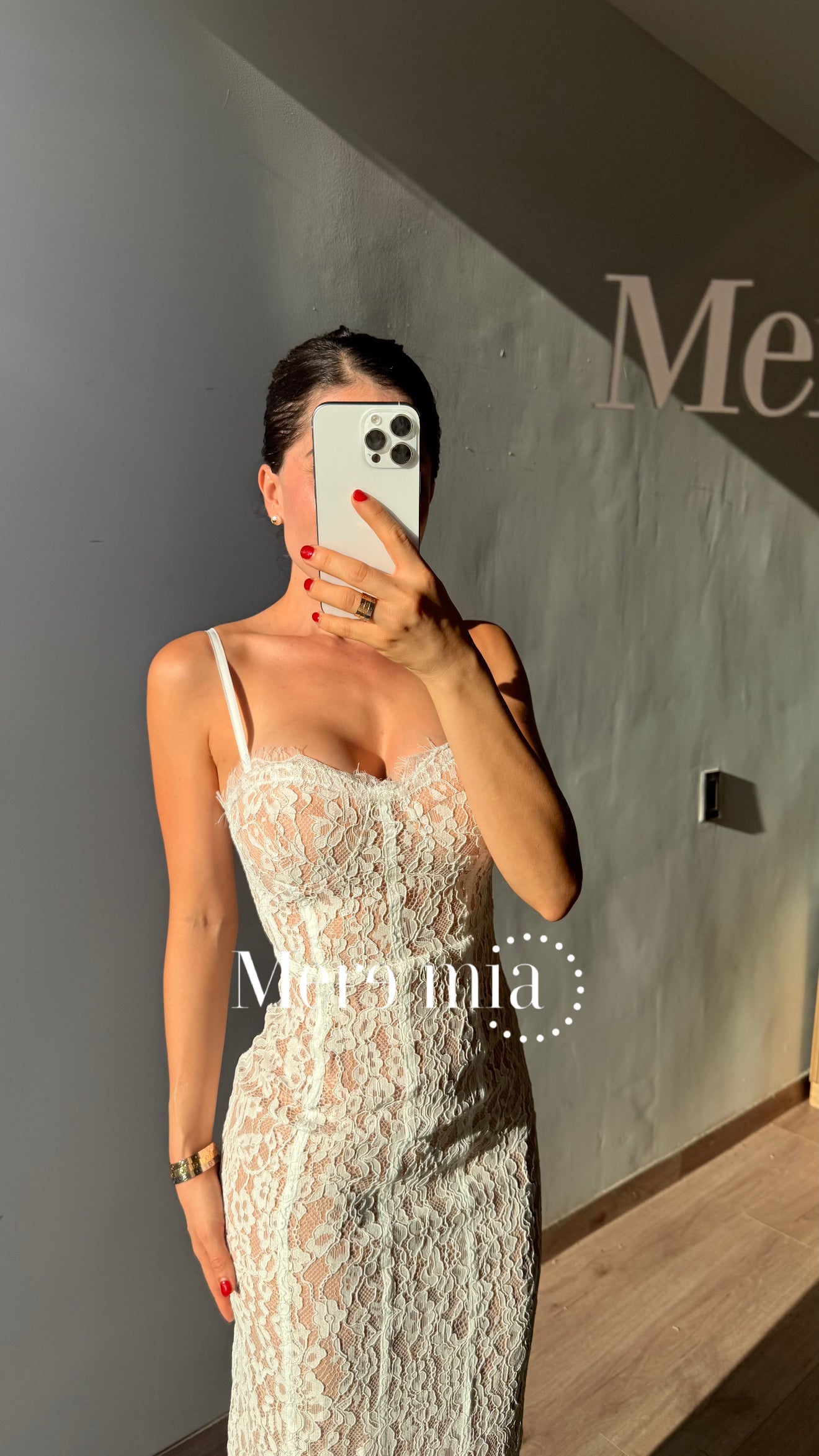 Vestido blanco encaje