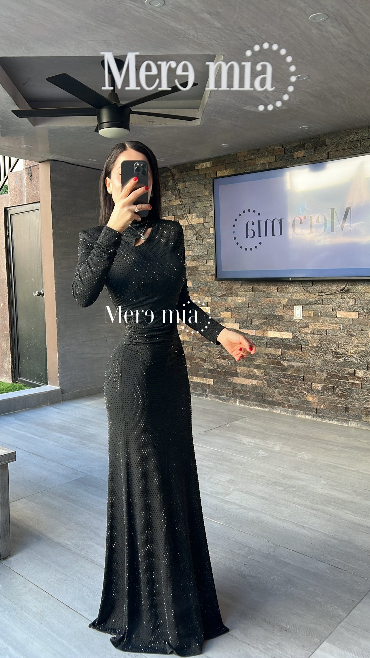 Vestido puntos hoyo plisado