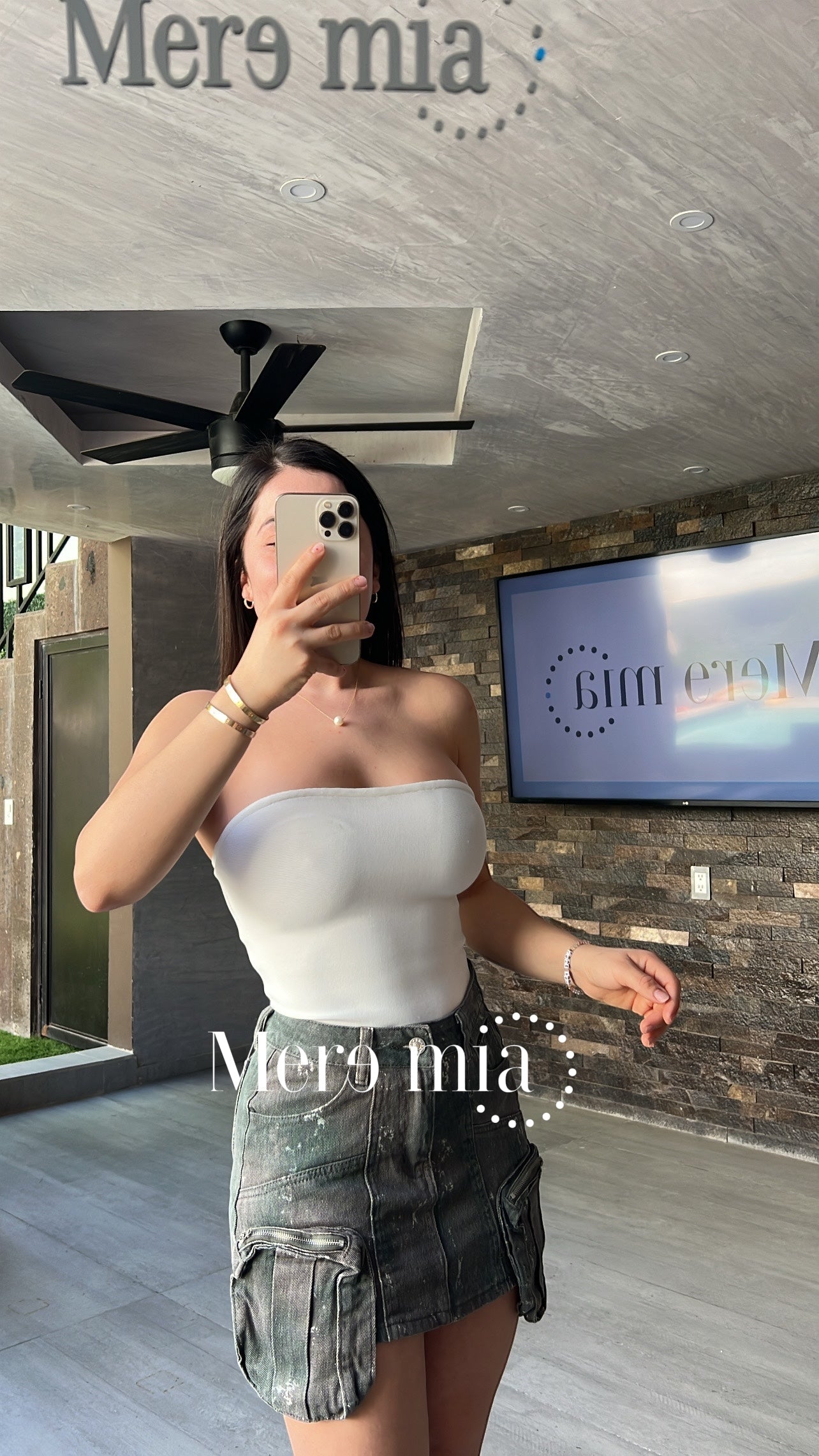 Falda mezclilla