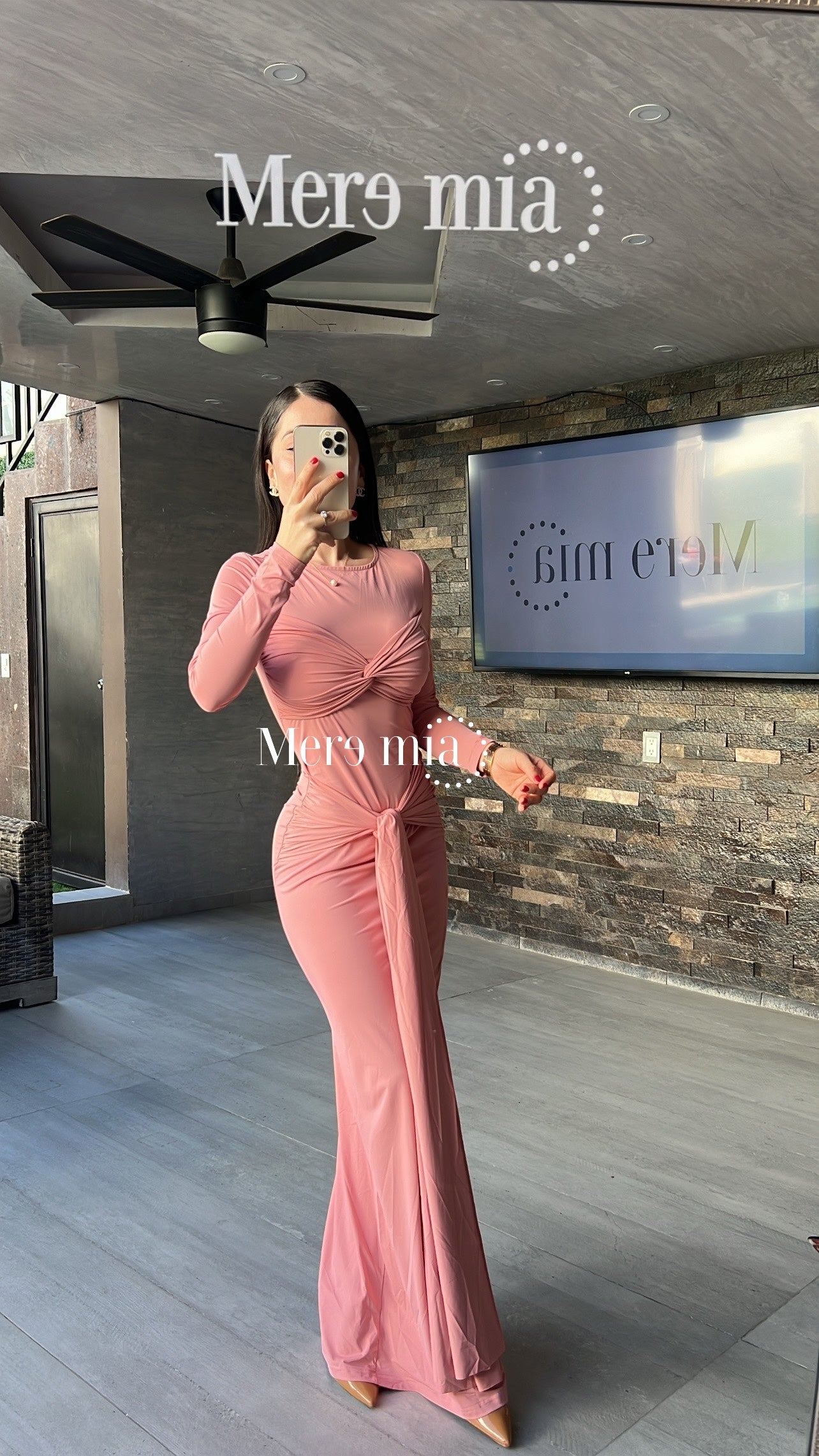 Vestido nudo stretch ml