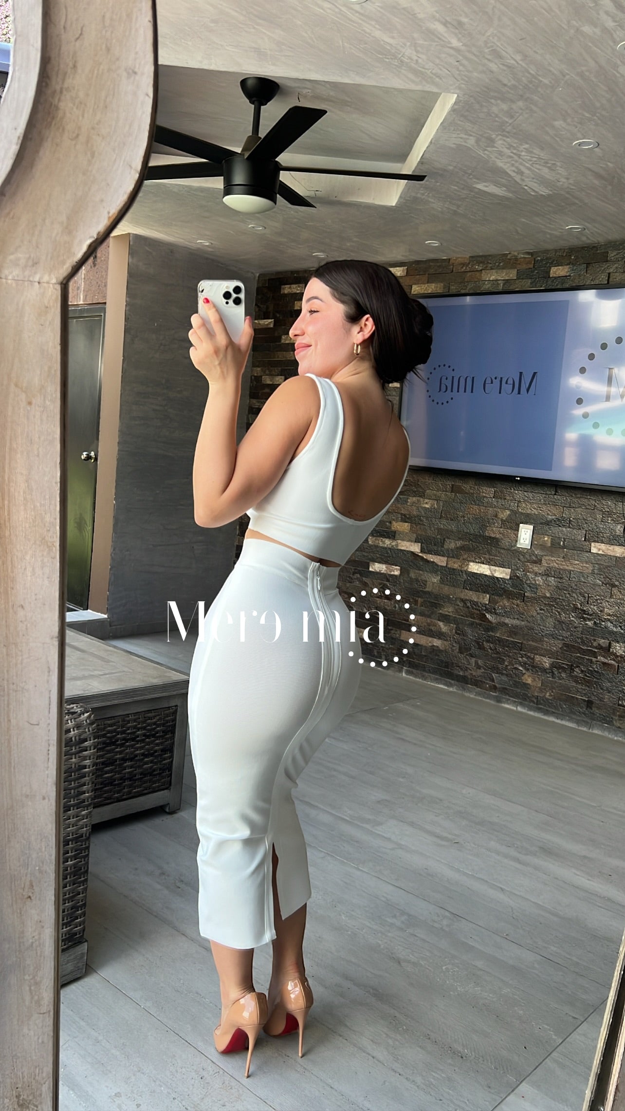 Crop top blanco tirantes