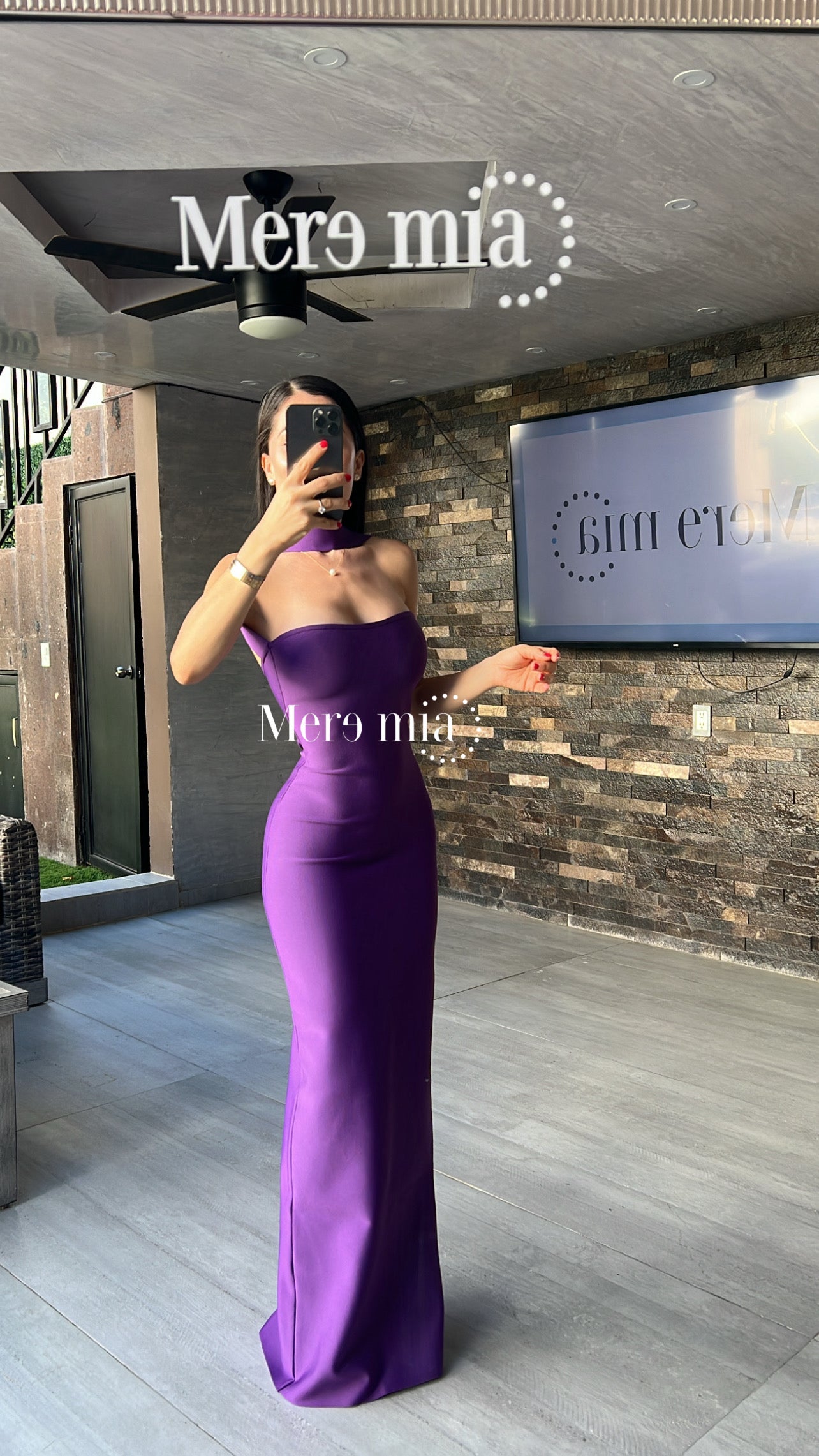 Vestido uva halter