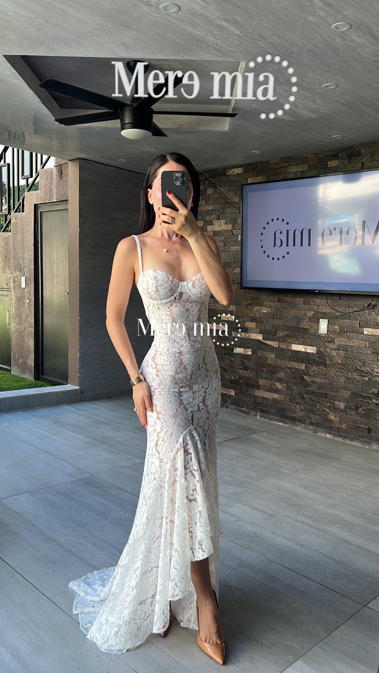 Vestido blanco encaje