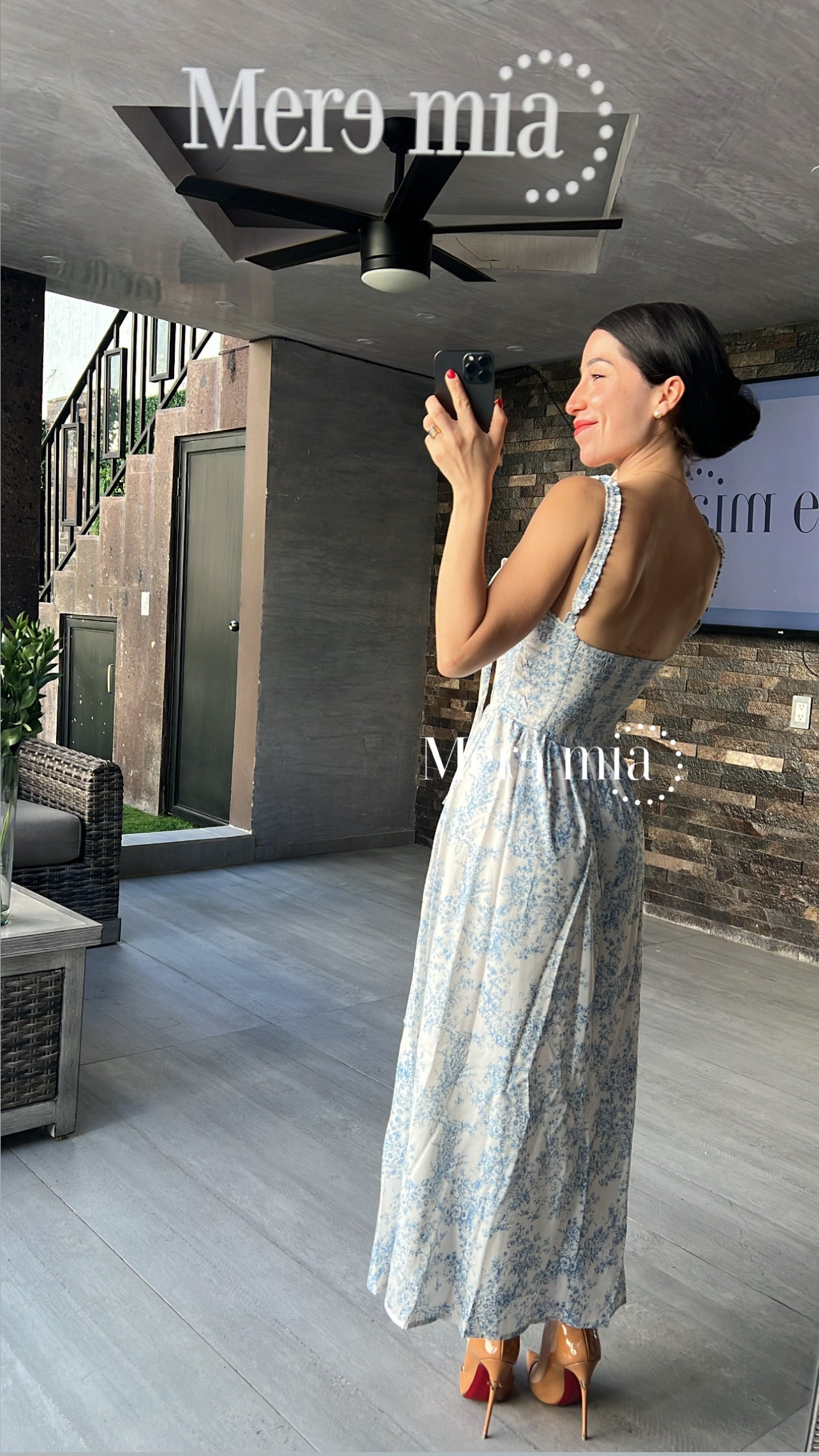 Vestido estampado flores