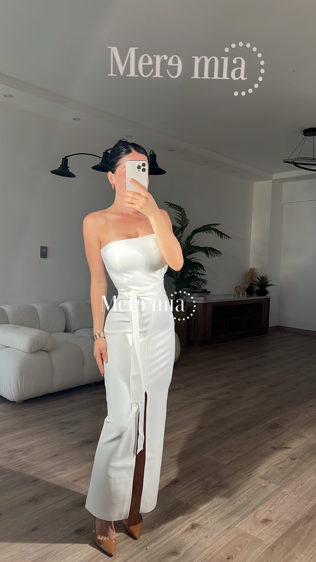 Vestido blanco cintó