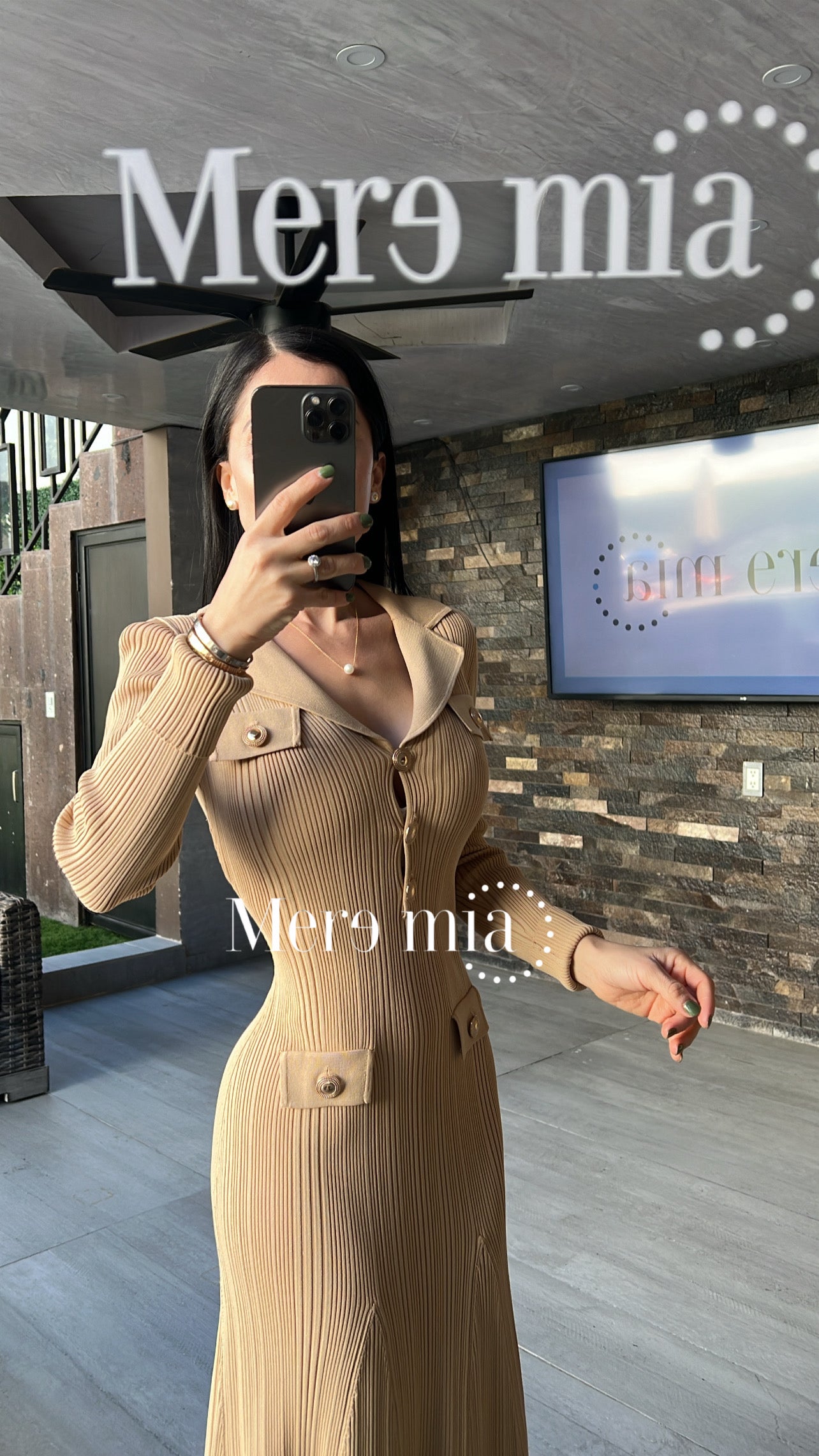 Vestido moka ml rayado