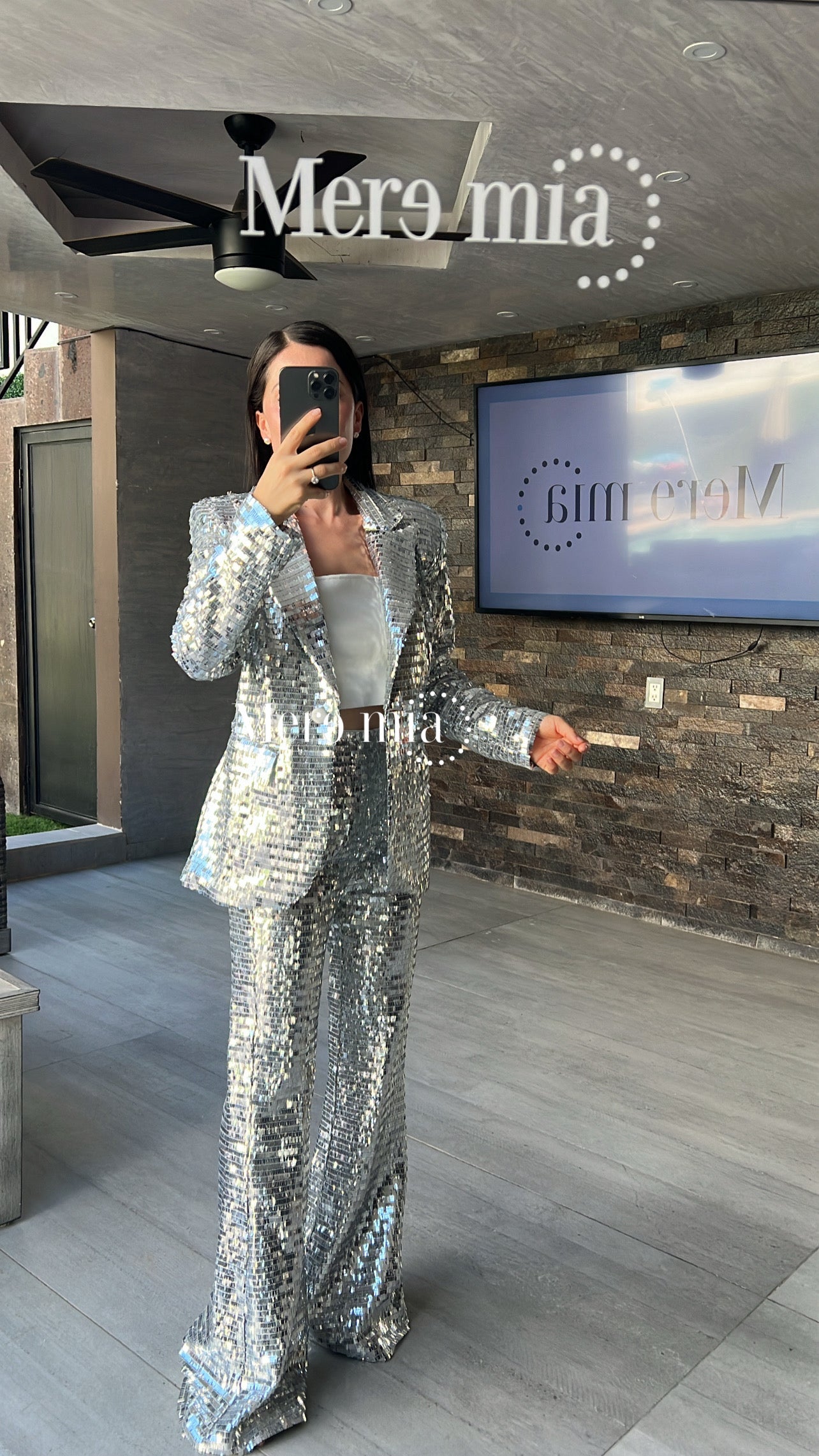 Conjunto plata pantalón