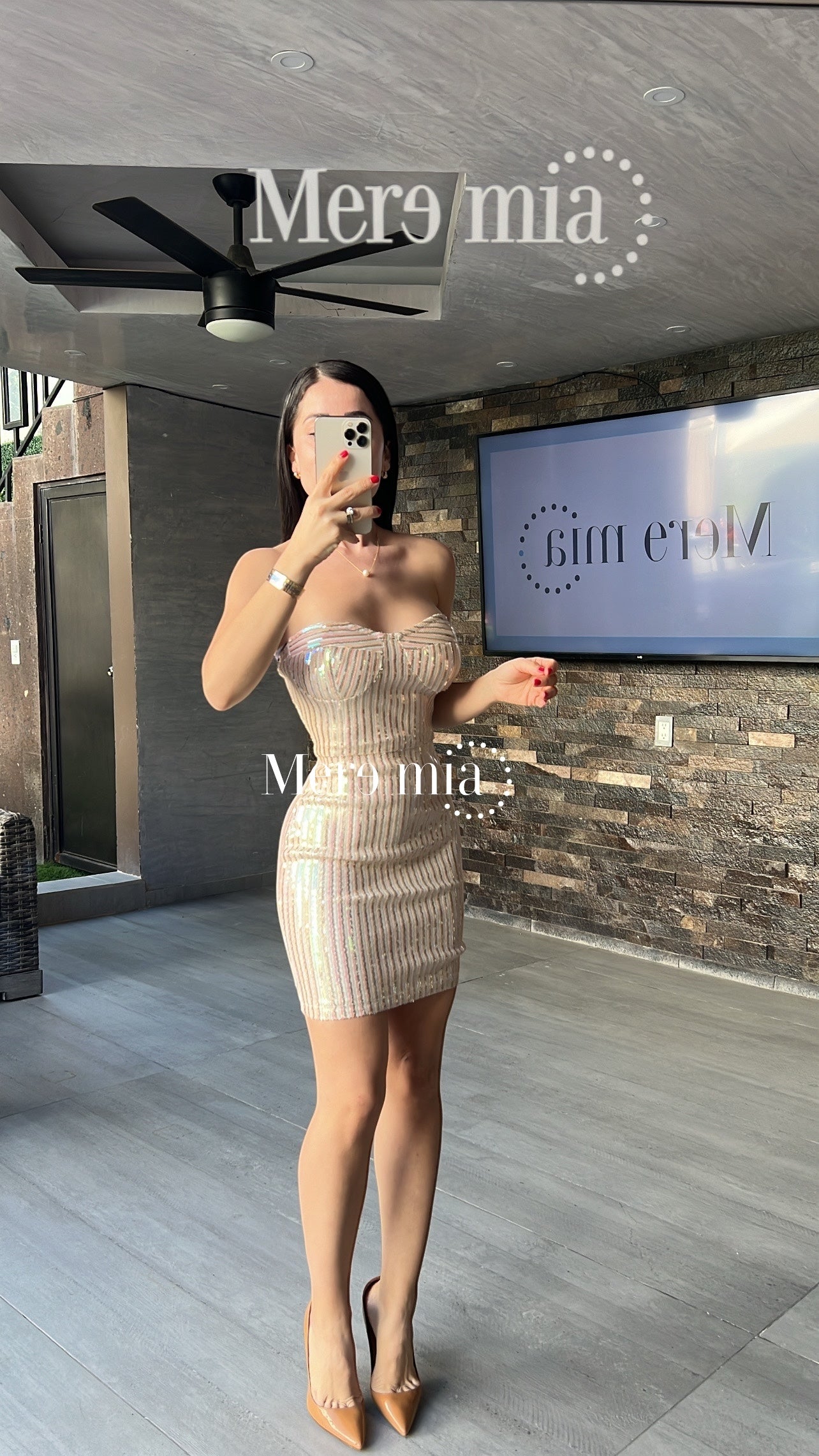 Vestido rosa lent