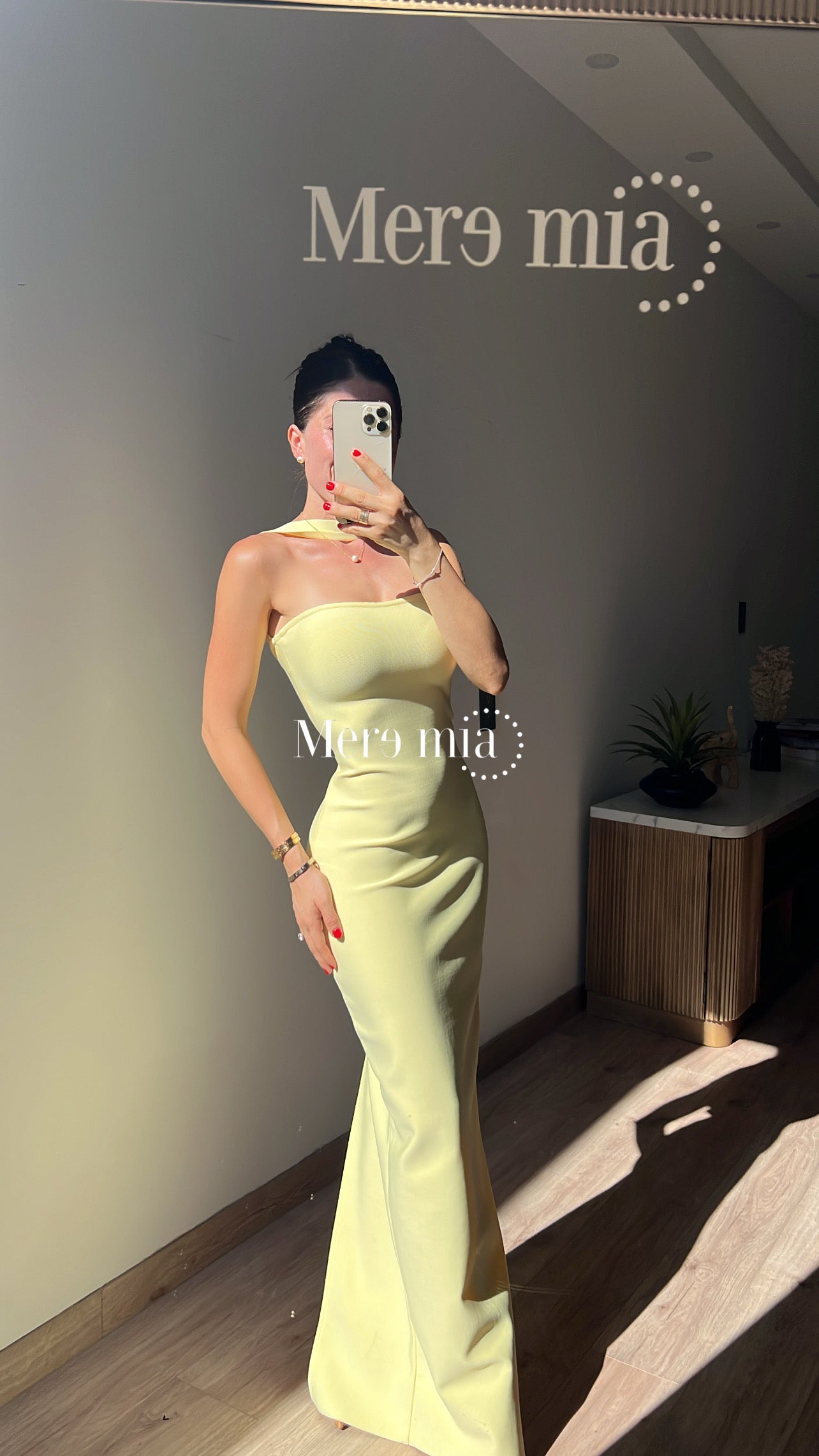 Vestido amarillo halter