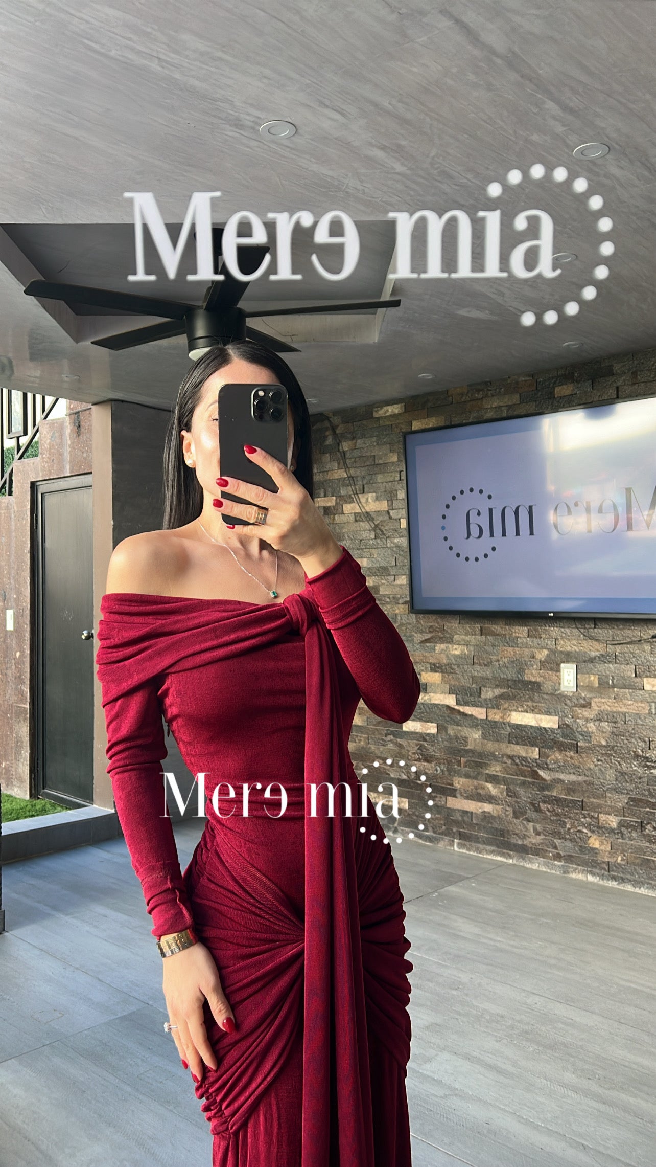 Vestido ml lado nudo