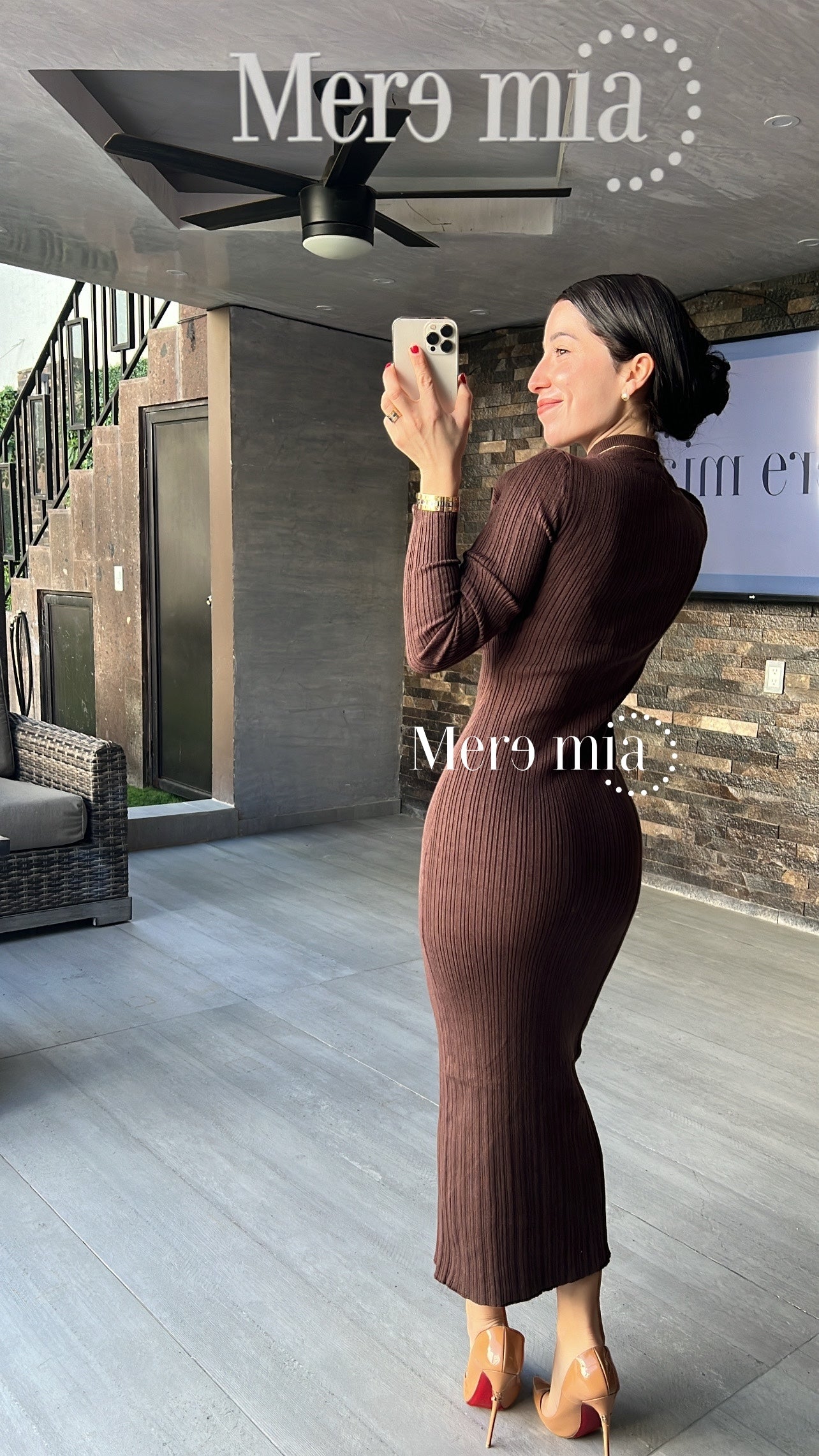 Vestido cafe ml ray