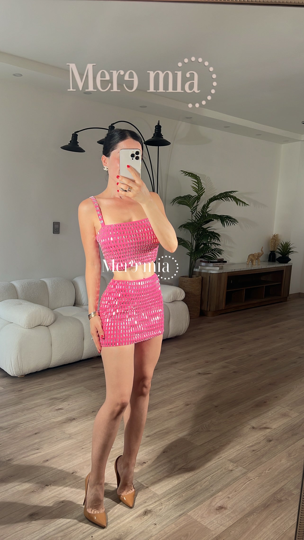 Conjunto rosa apl rect