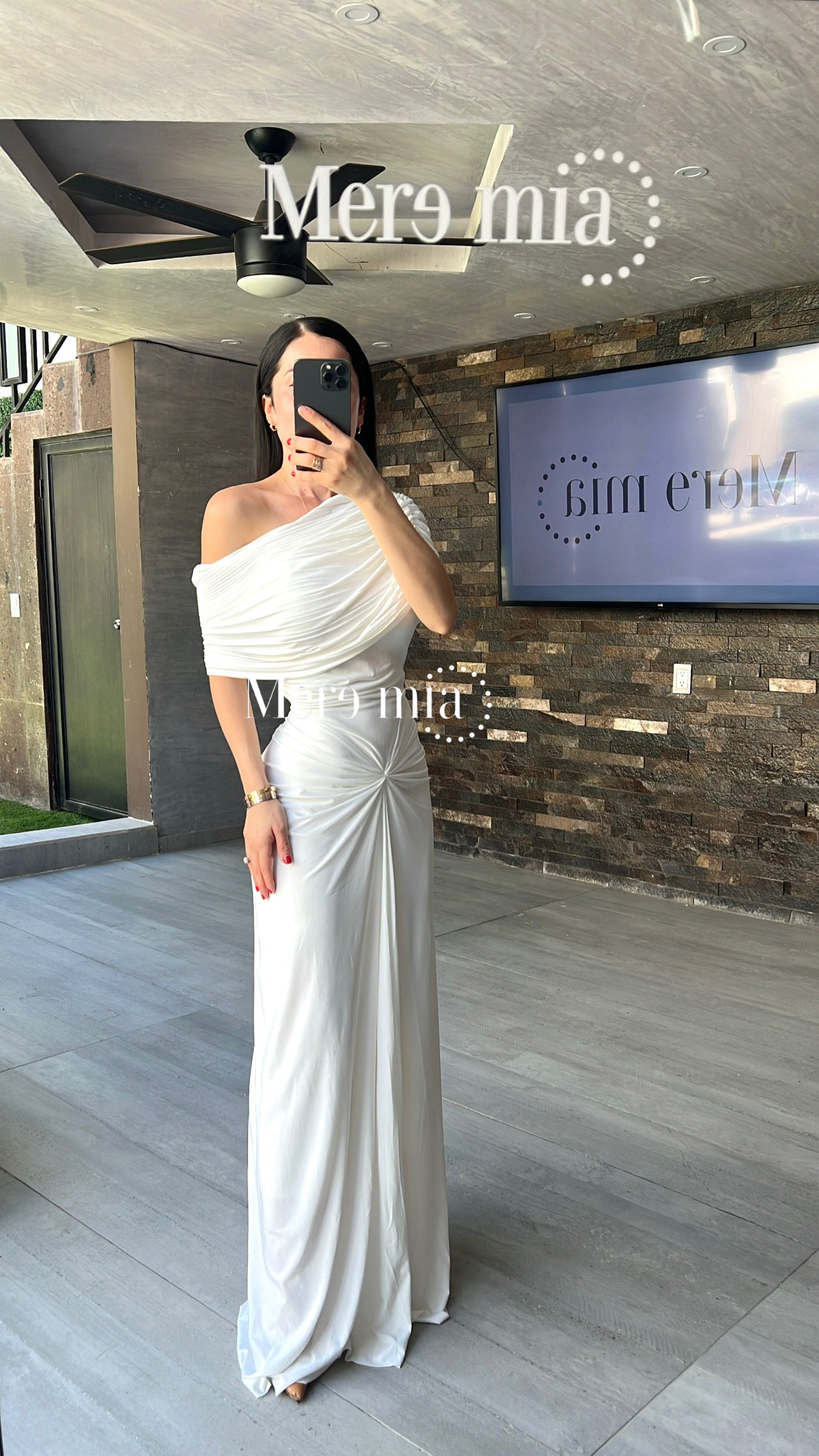 Vestido plisado nudo