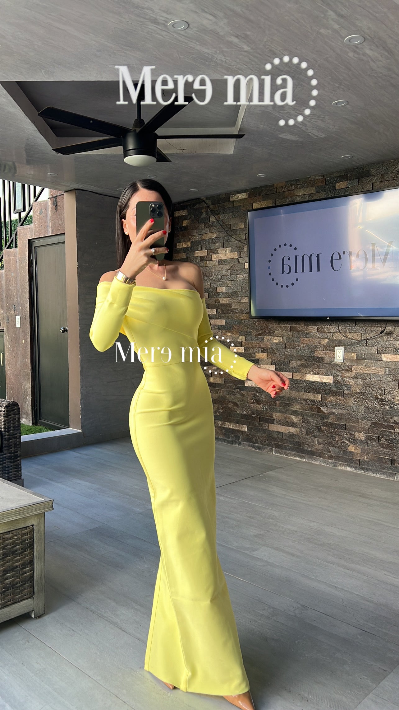 Vestido amarillo ml homb