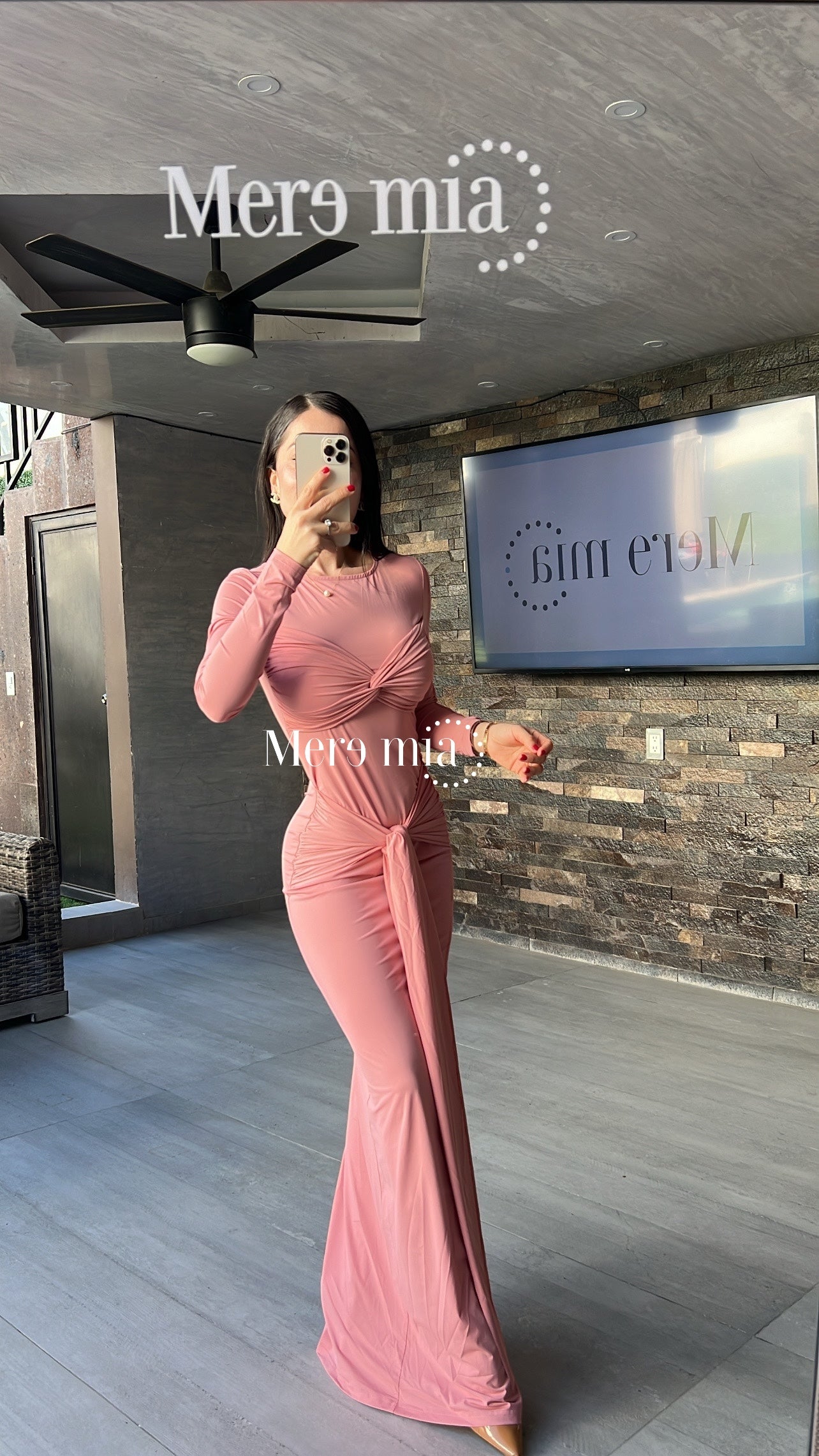 Vestido nudo stretch ml