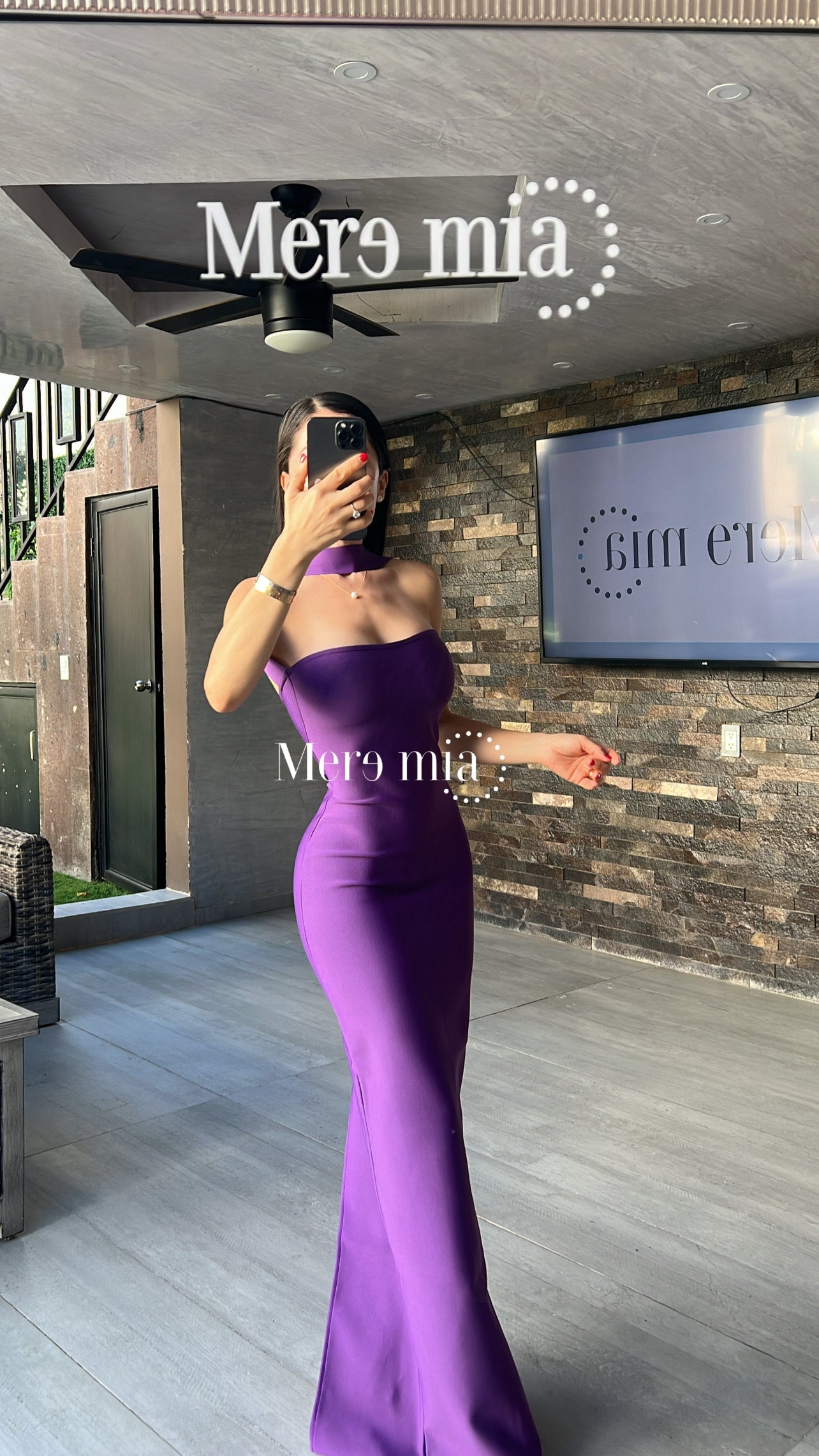 Vestido uva halter
