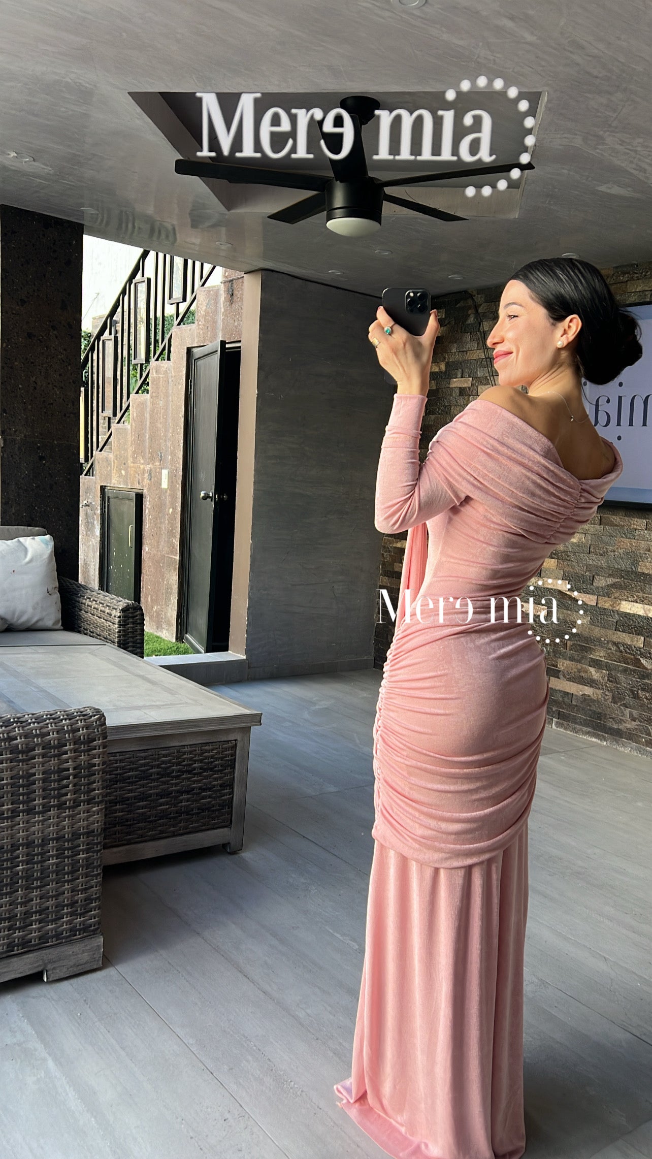 Vestido ml lado nudo