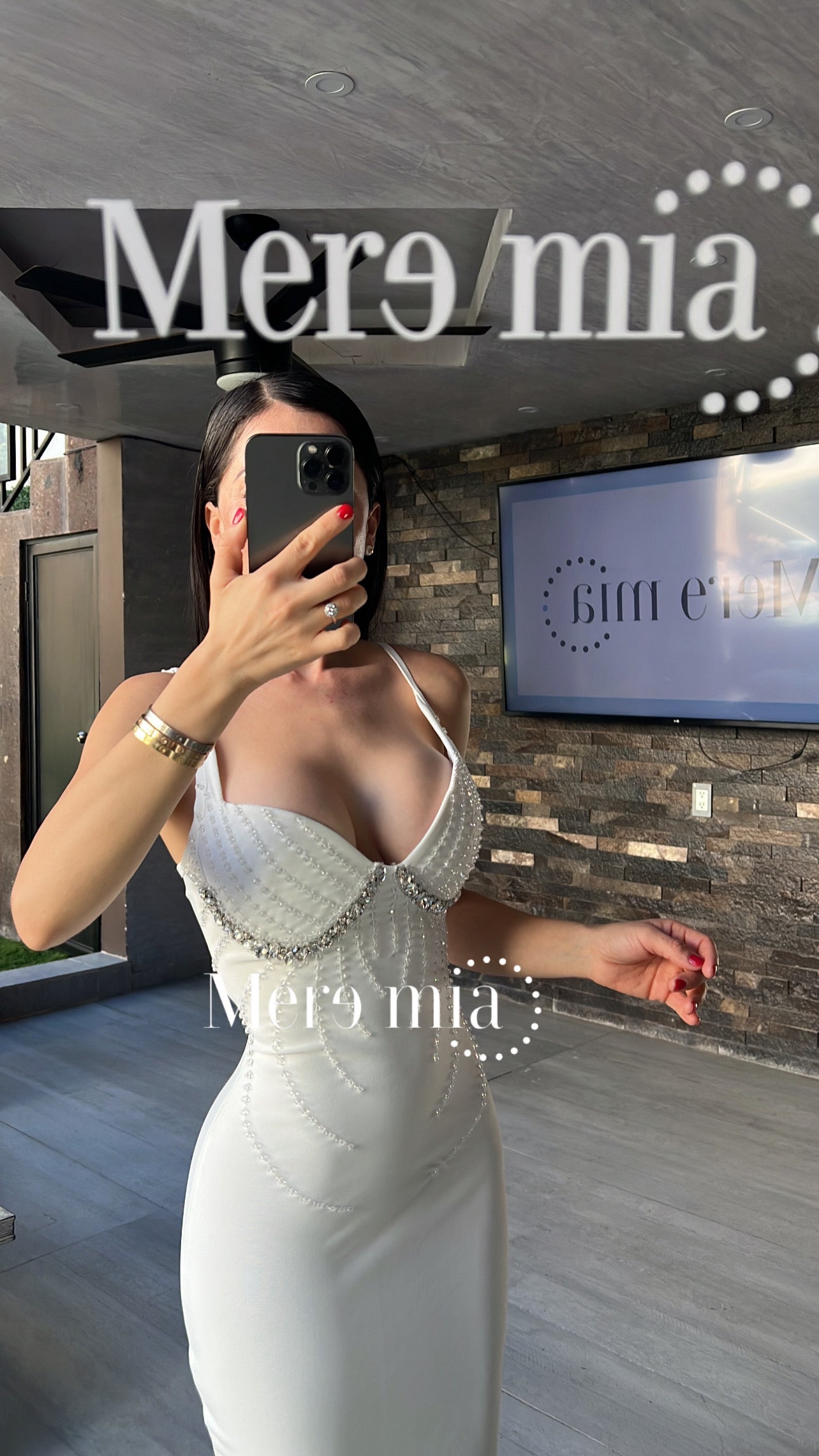 Vestido blanco lent copas