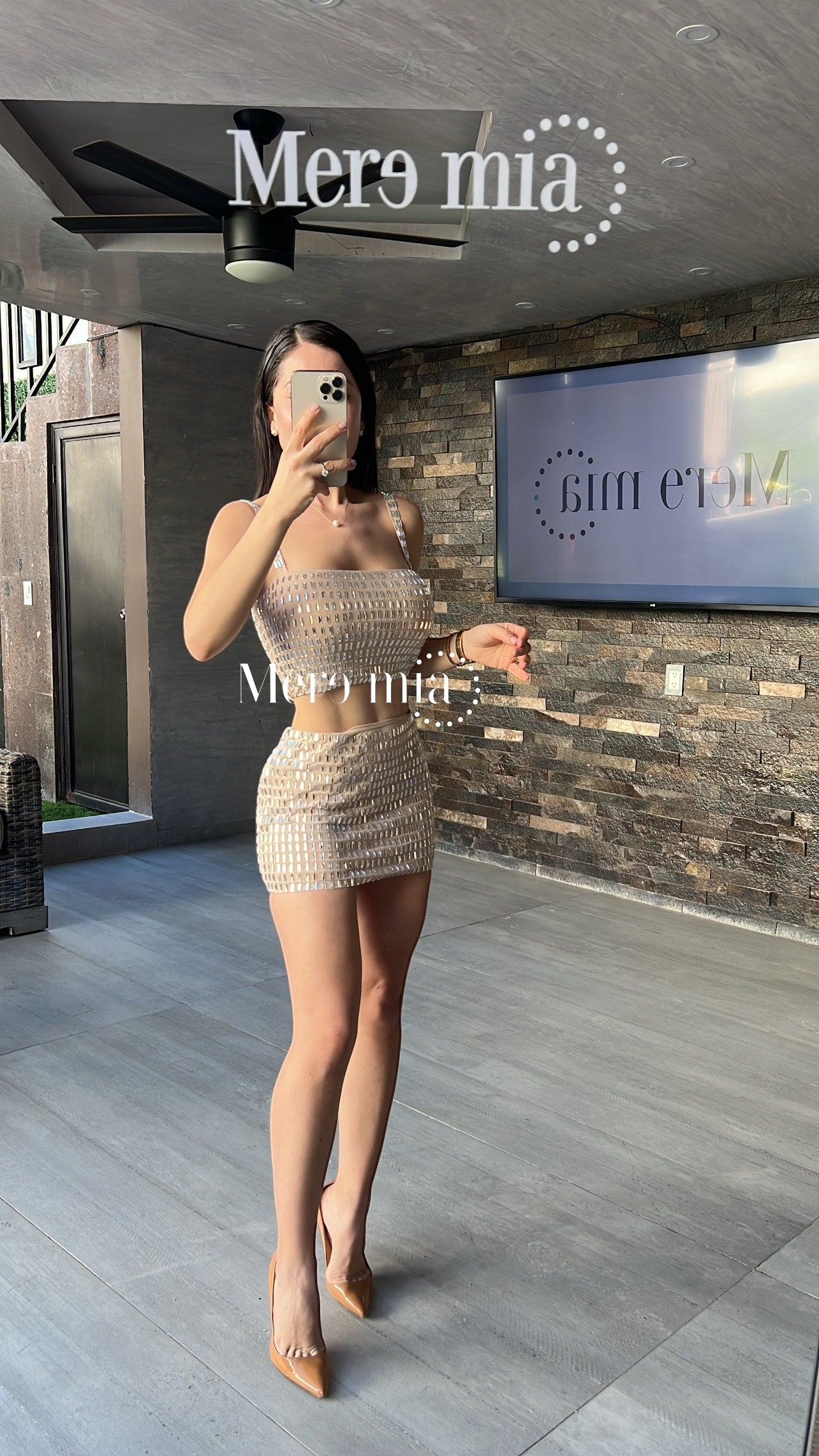 Conjunto nude apl cuad