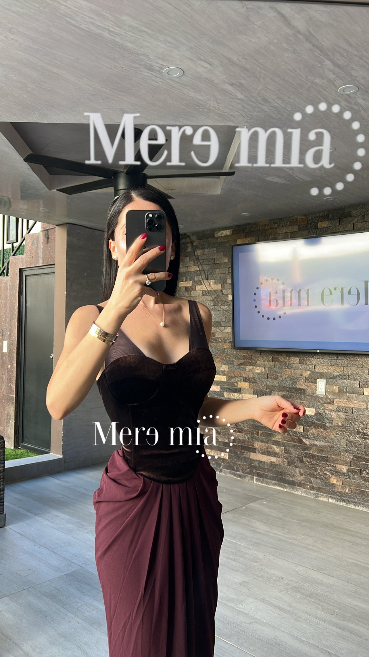 Vestido terc tinto malla