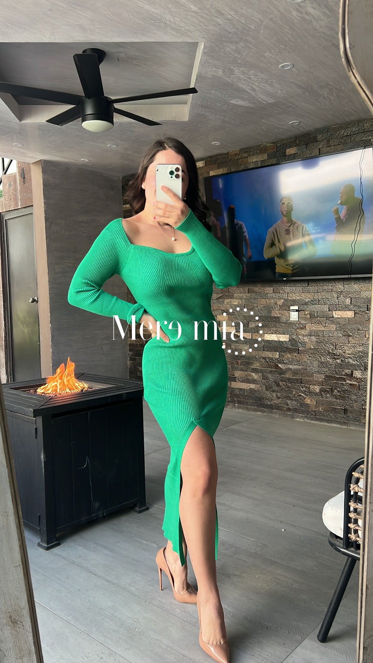 Vestido de sweater