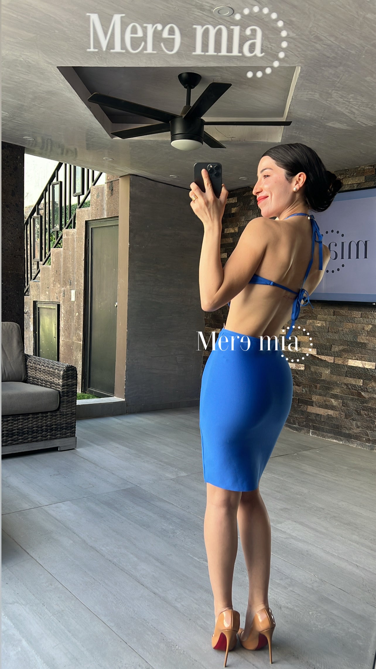 Vestido corto nudo