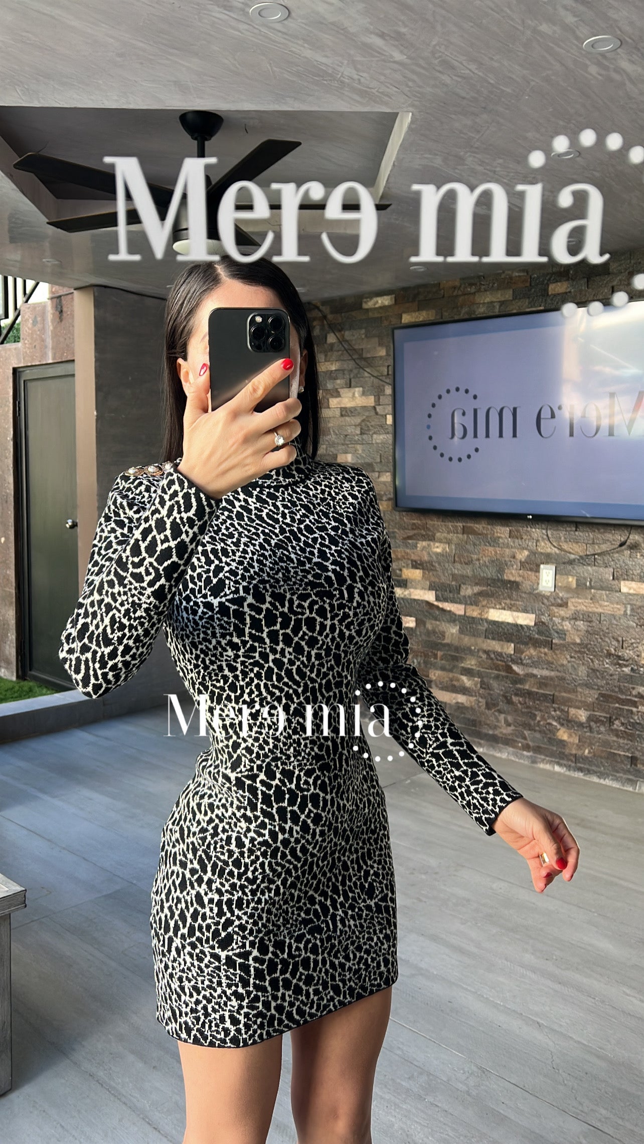 Vestido zebra print
