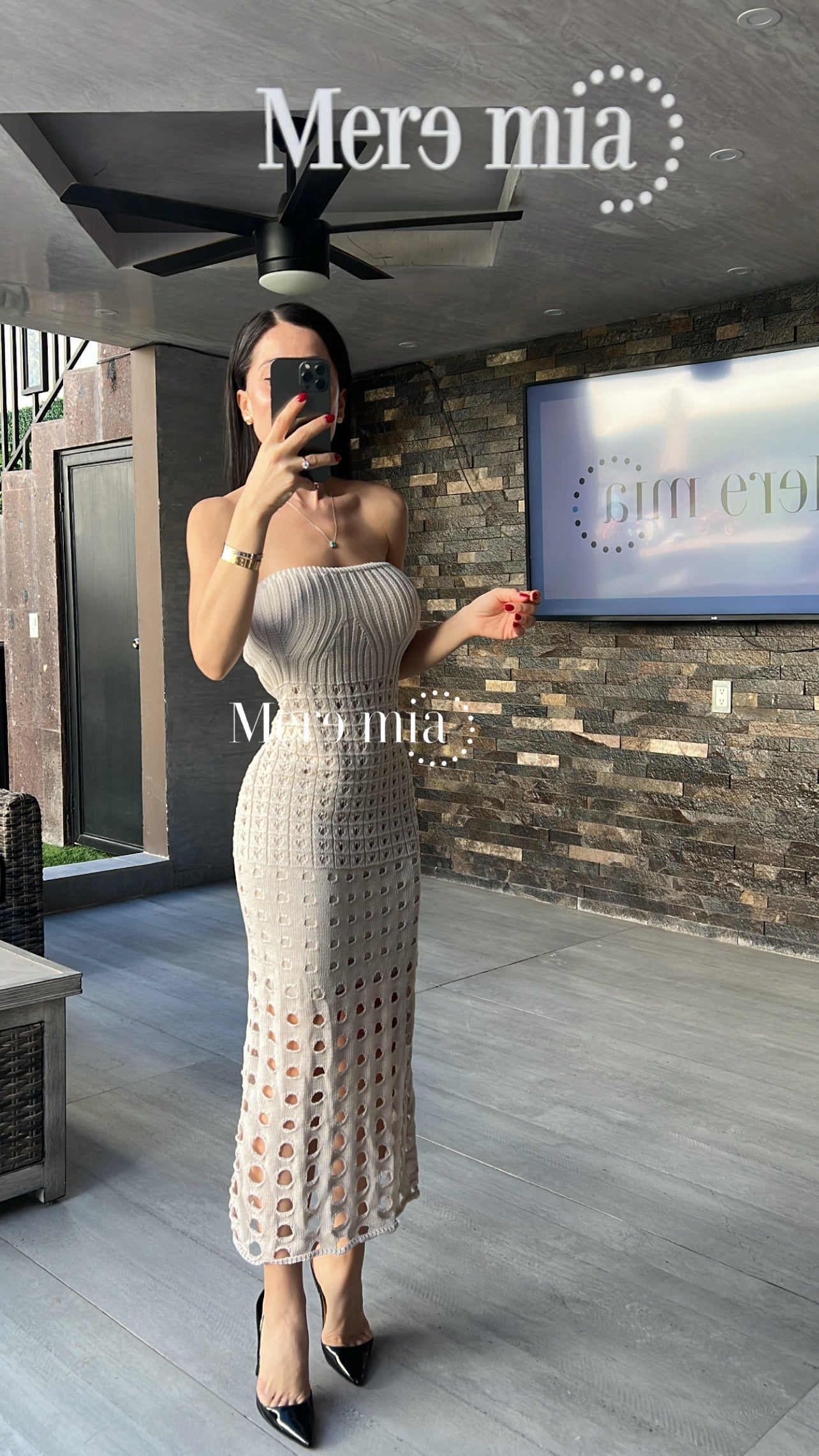 Vestido obs playero strapples