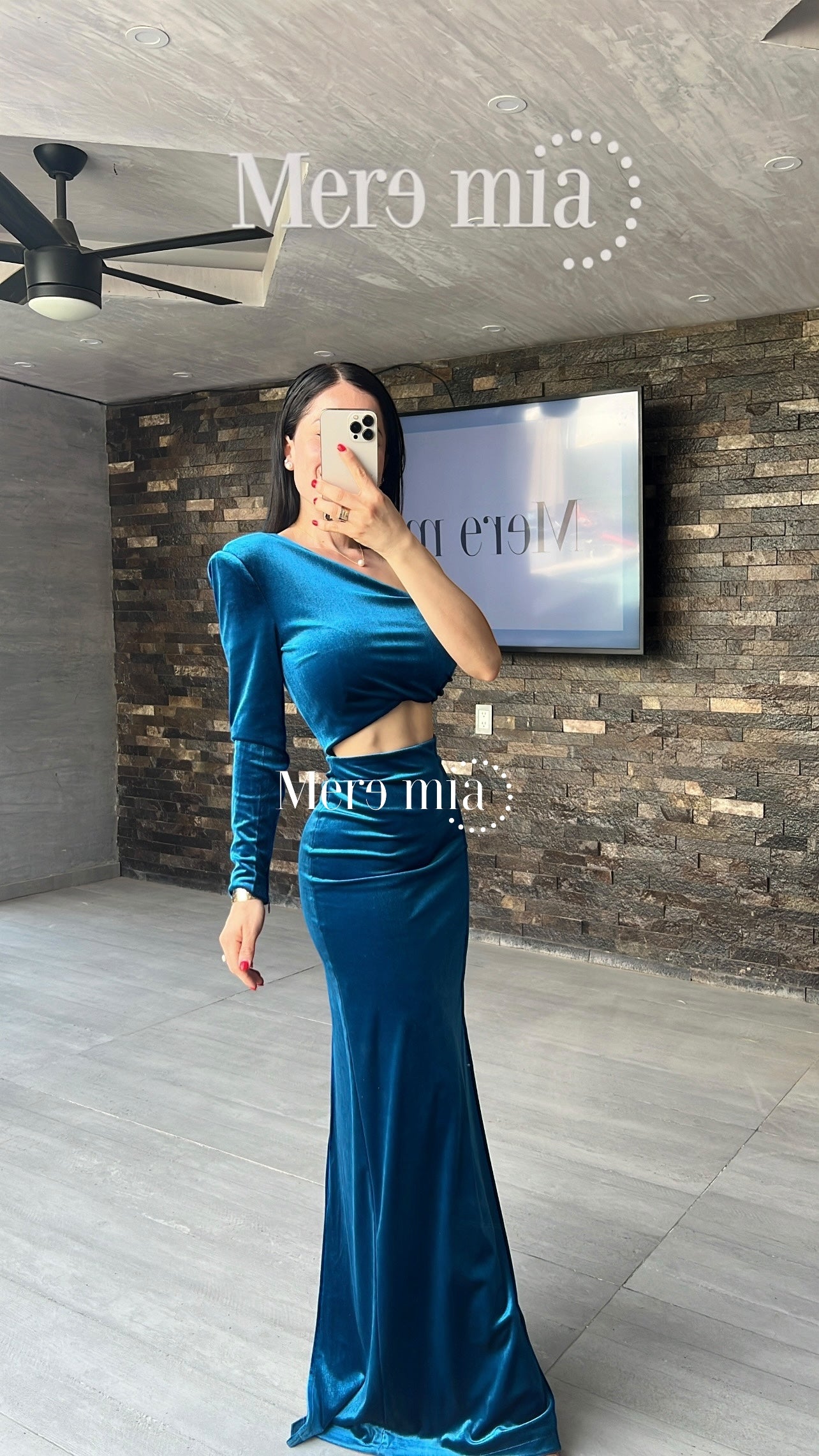 Vestido azul terc