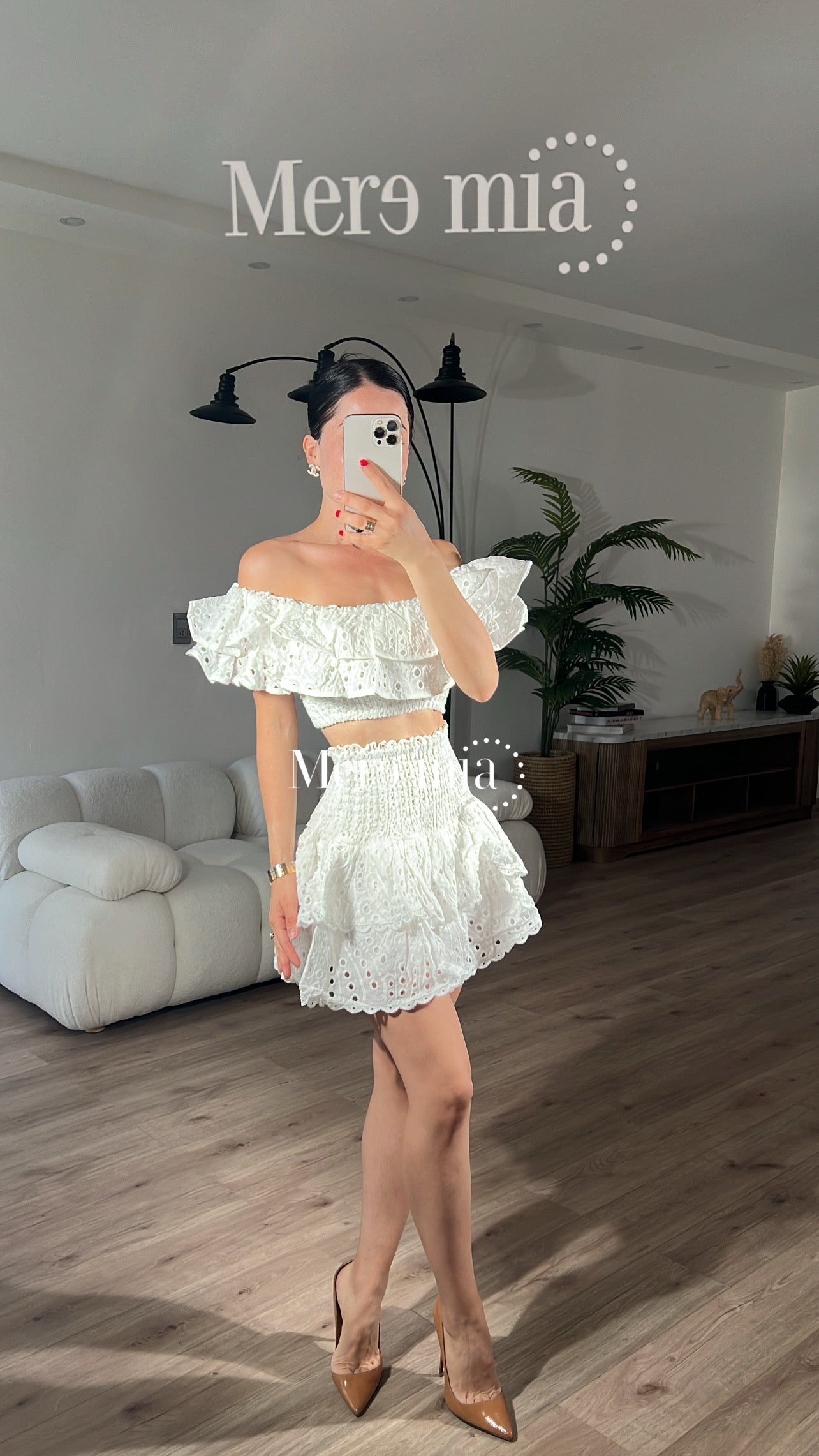 Conjunto blanco esc hombros