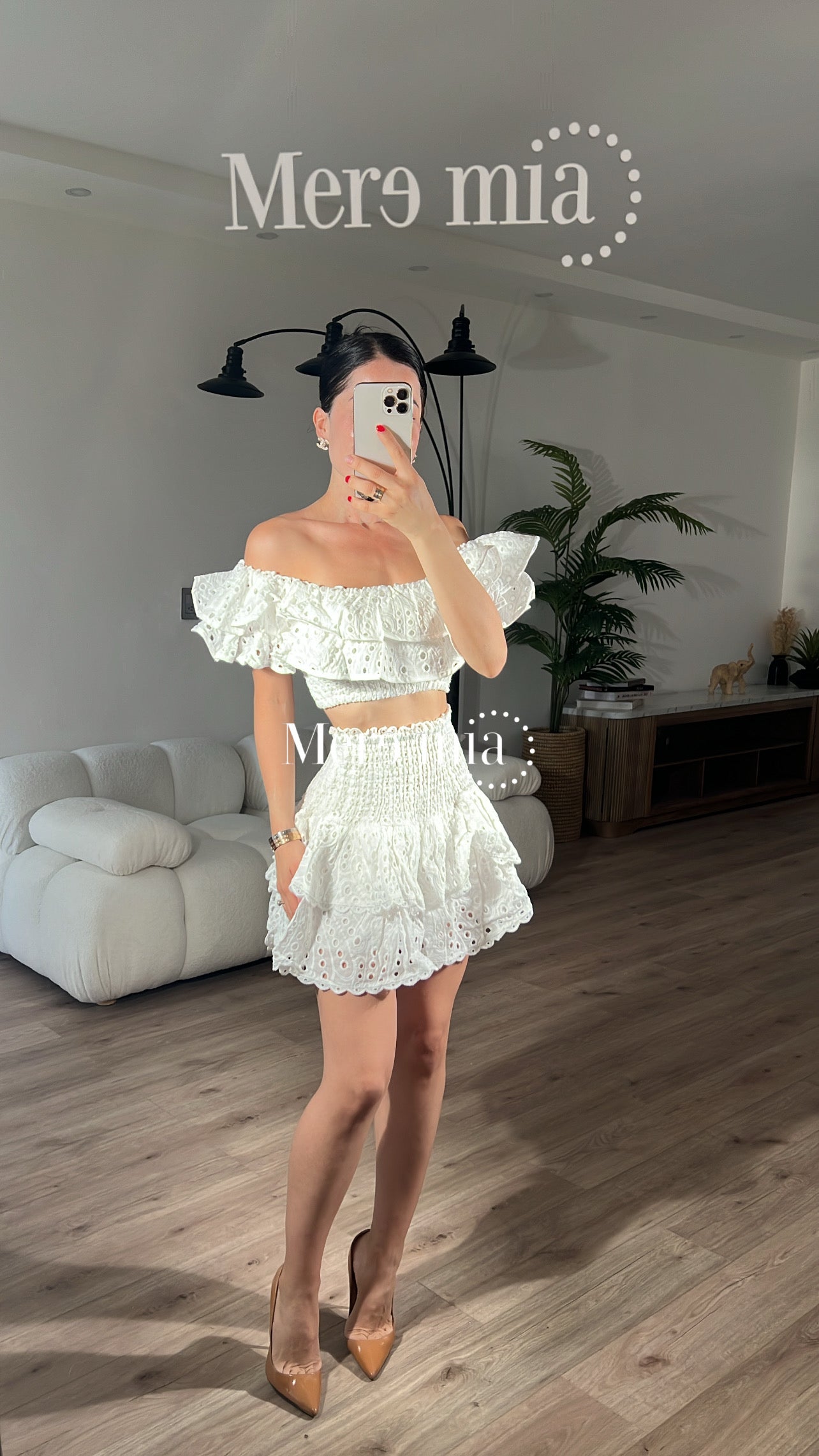 Conjunto blanco esc hombros