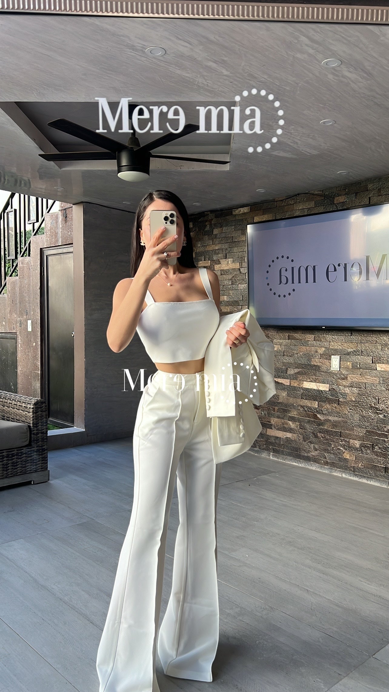 Conjunto pantalón blanco