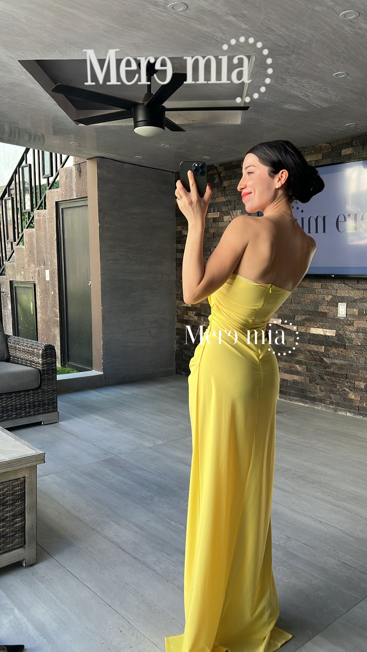 Vestido amarillo flor