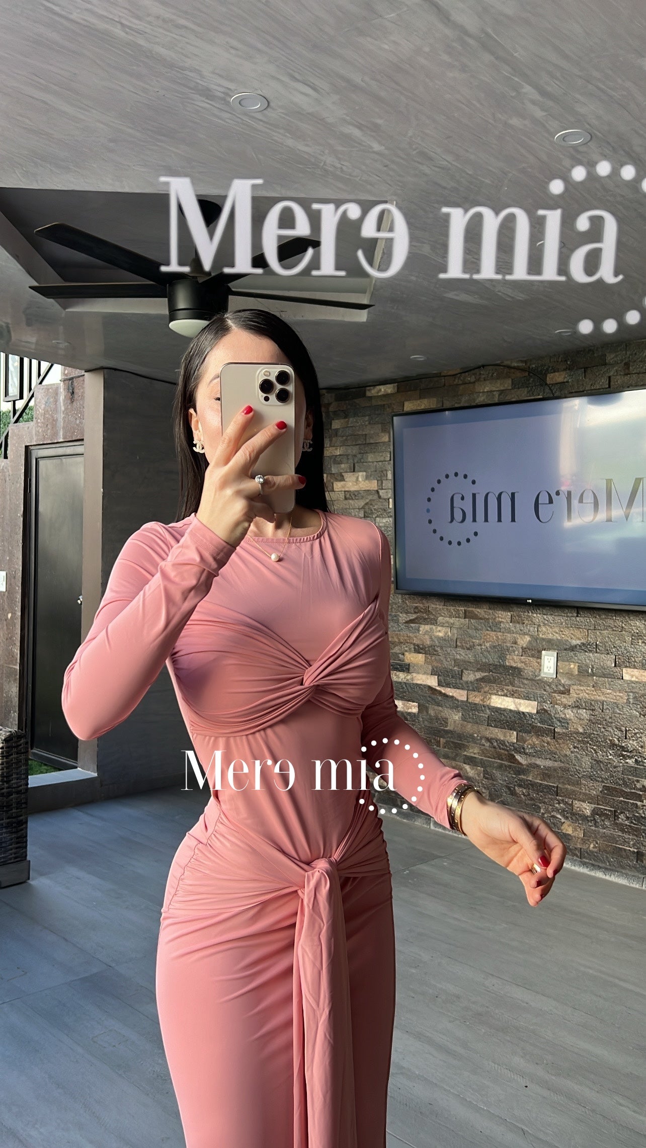 Vestido nudo stretch ml