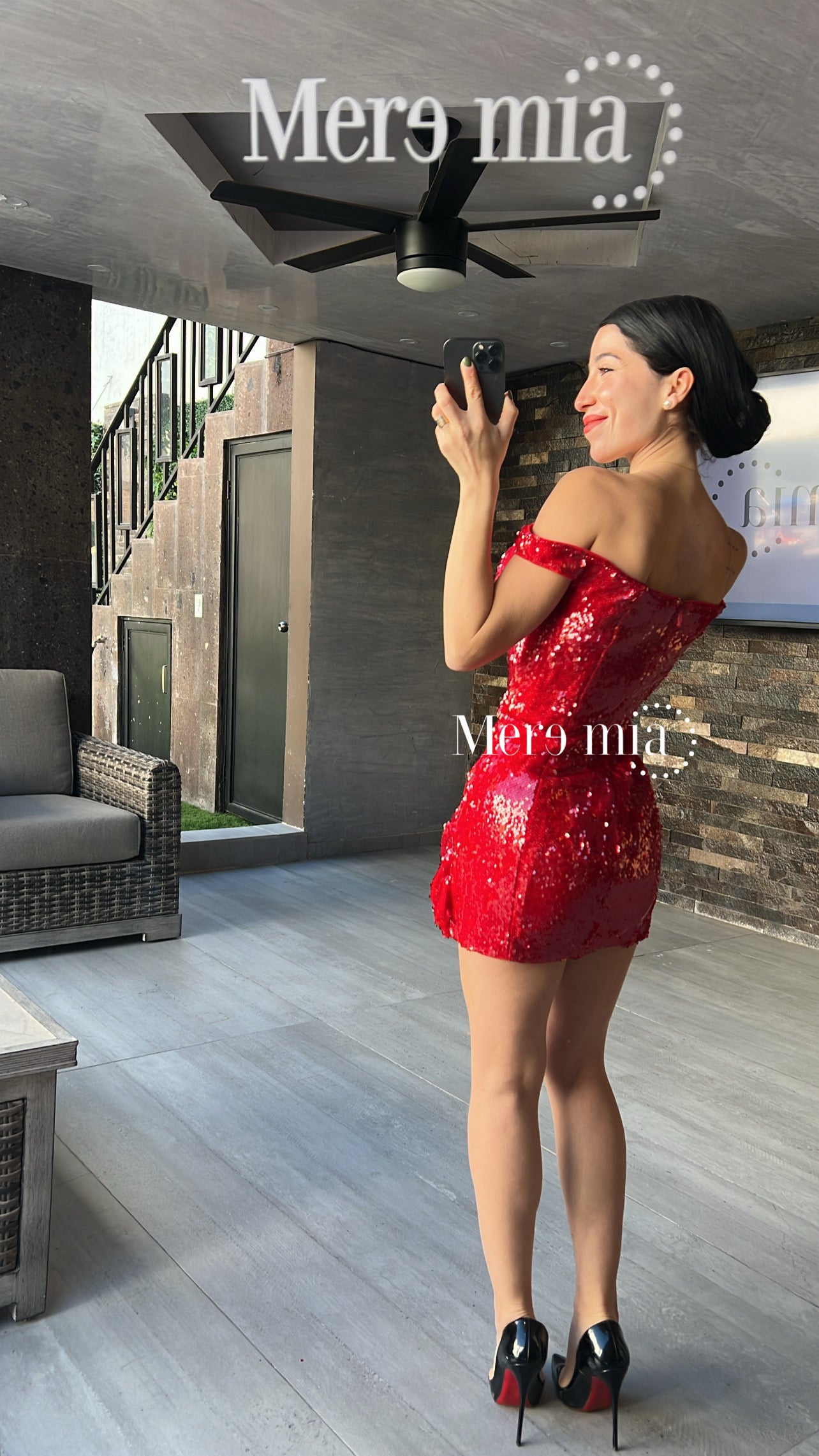 Vestido rojo lent nudo