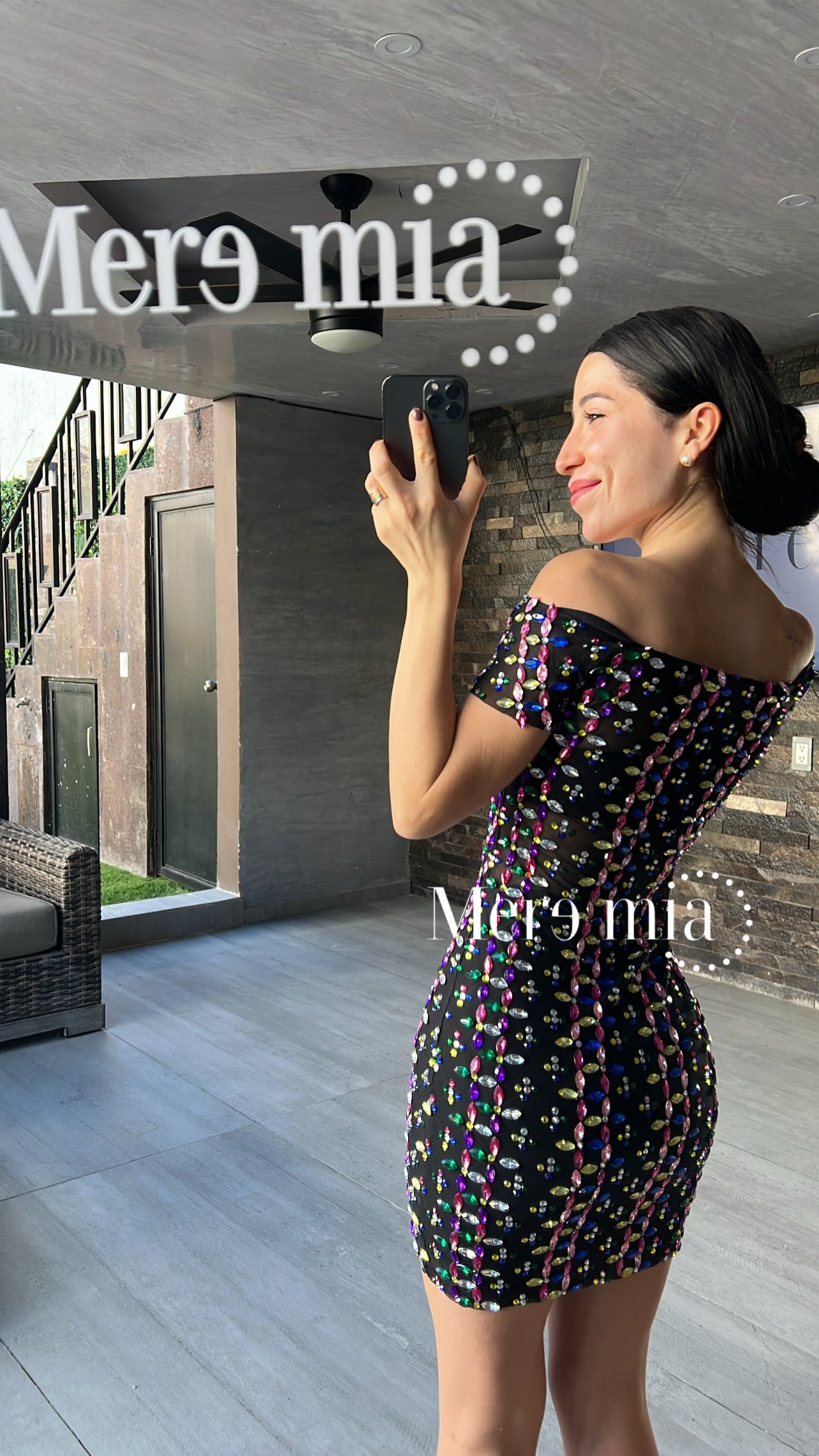 Vestido negro colores