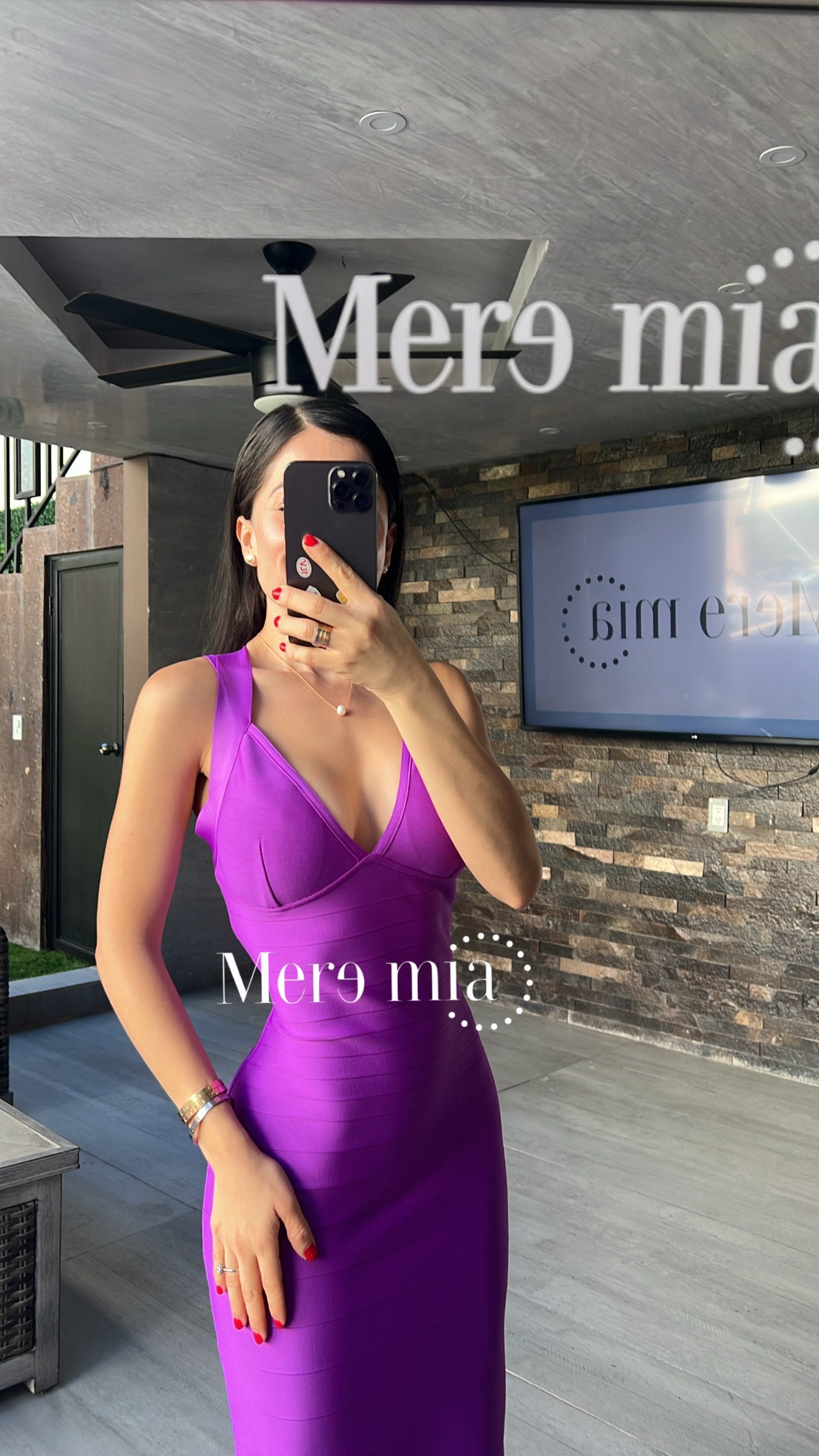 Vestido uva rayado