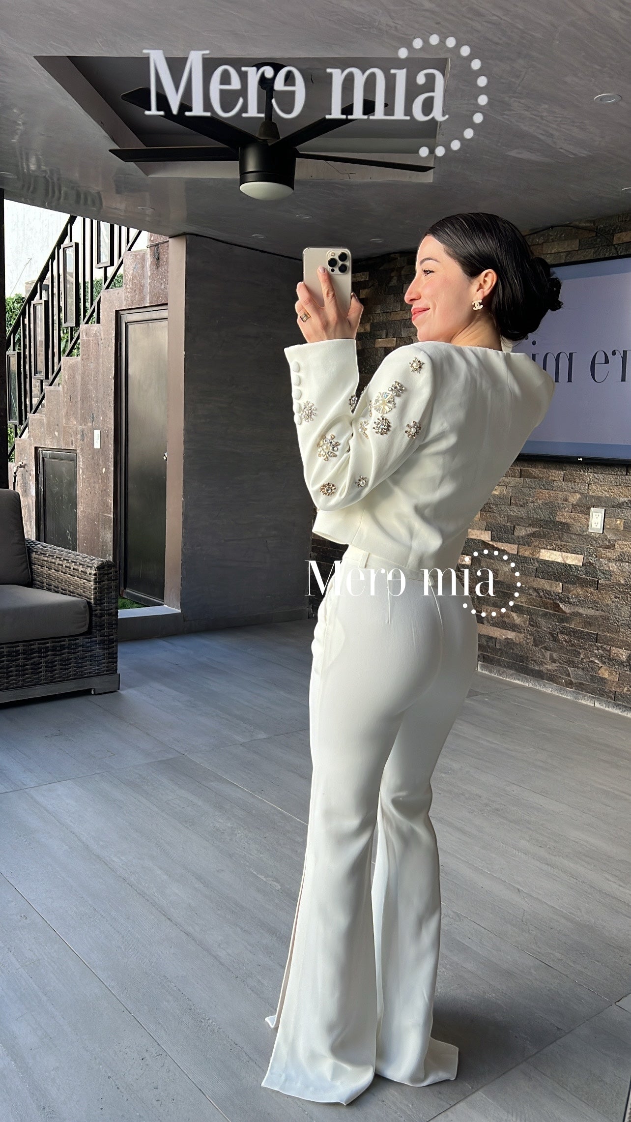 Conjunto blanco blazer