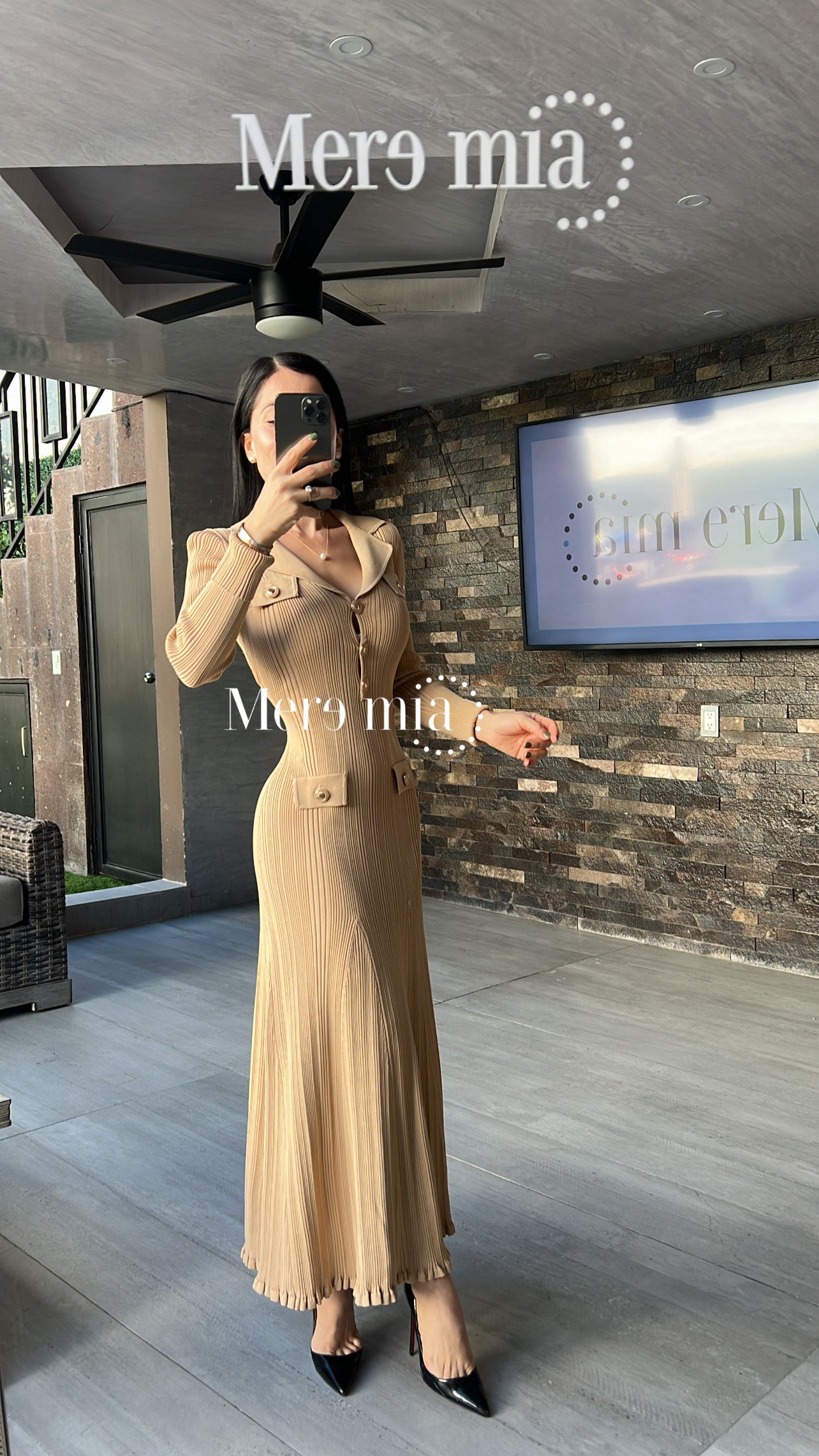 Vestido moka ml rayado