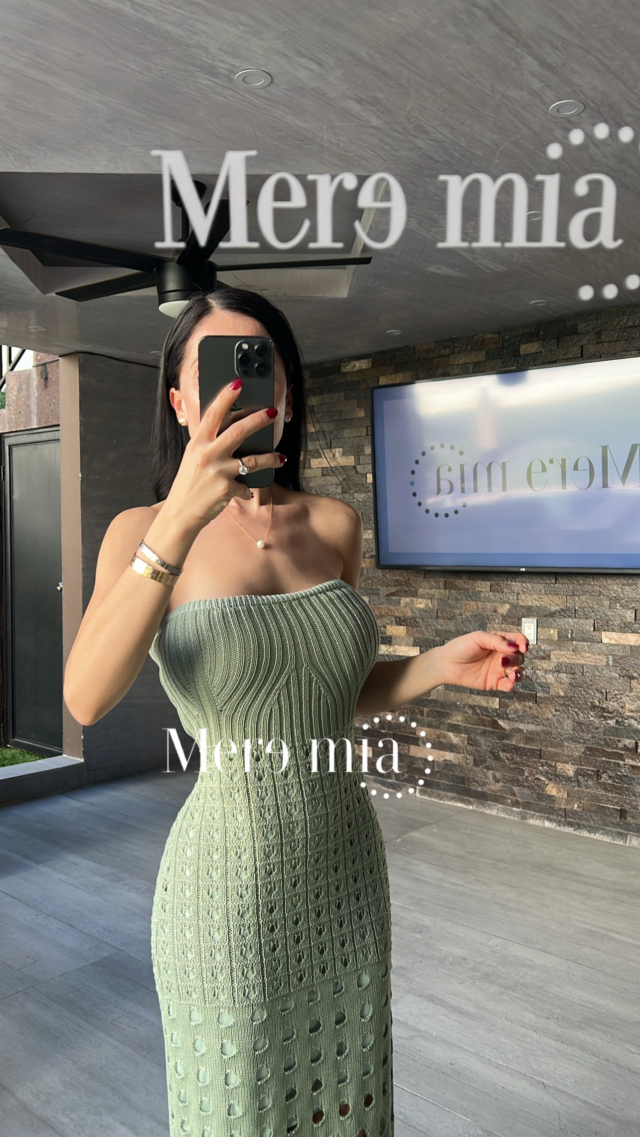Vestido verde playero