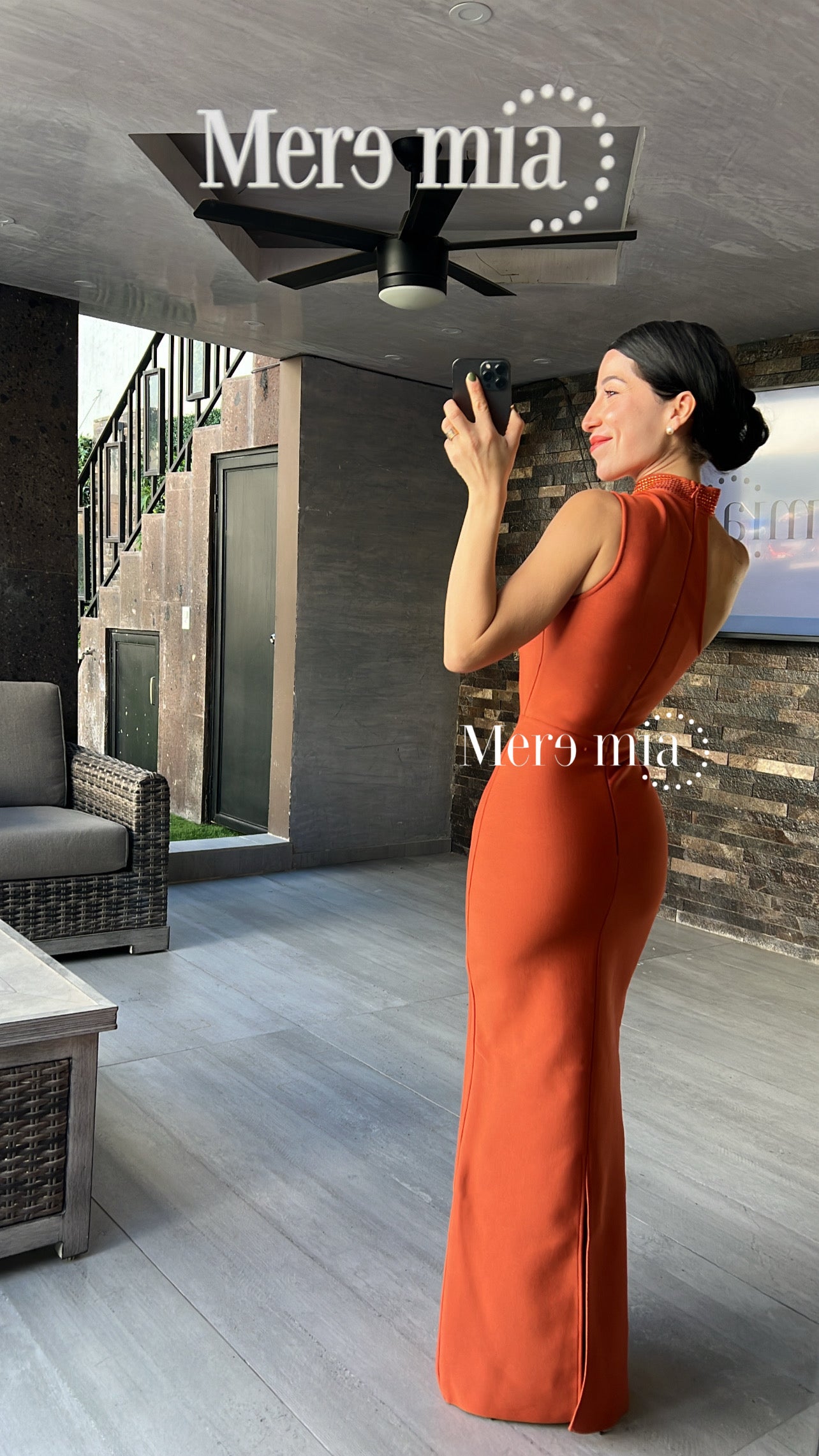 Vestido marr chock lent