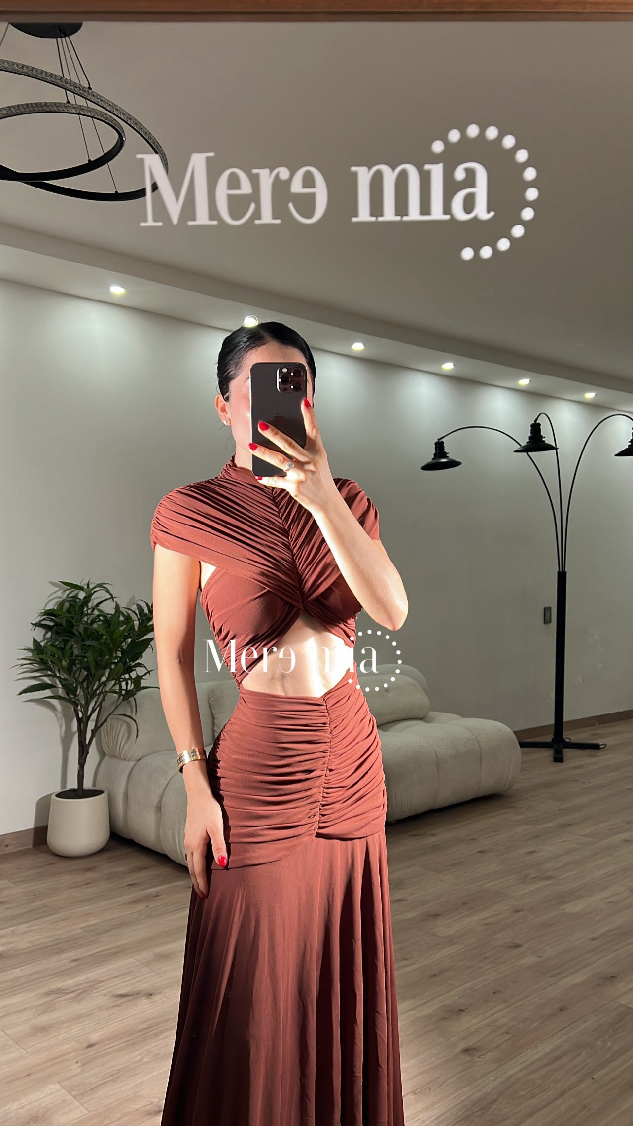 Vestido chal plisado abd