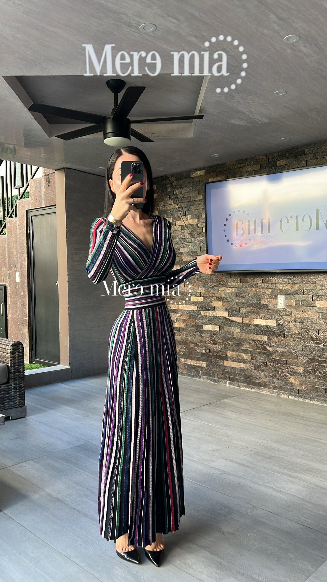 Vestido rayado obs V