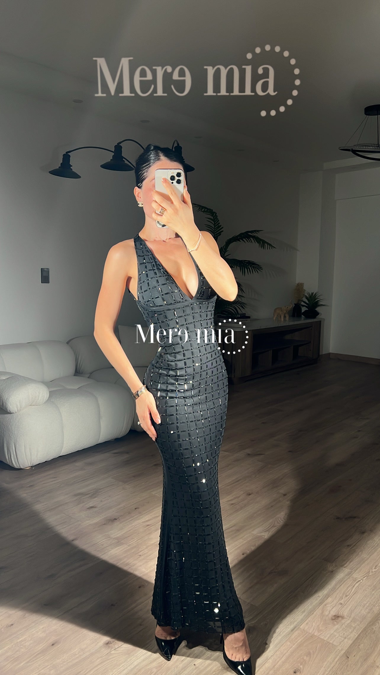 Vestido negro apl