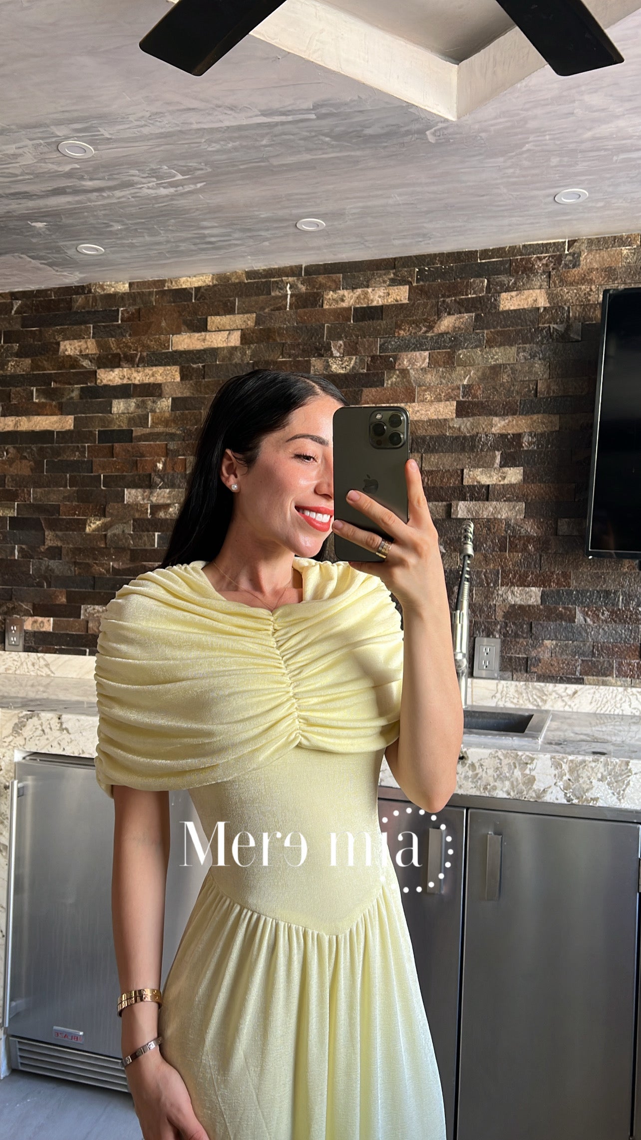 Vestido plisado ab liso