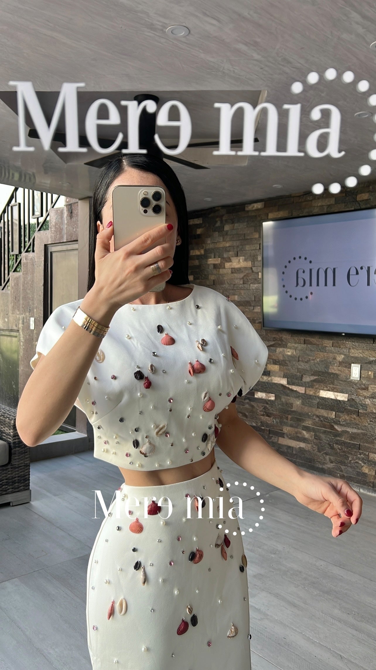 Conjunto largo blanco apl