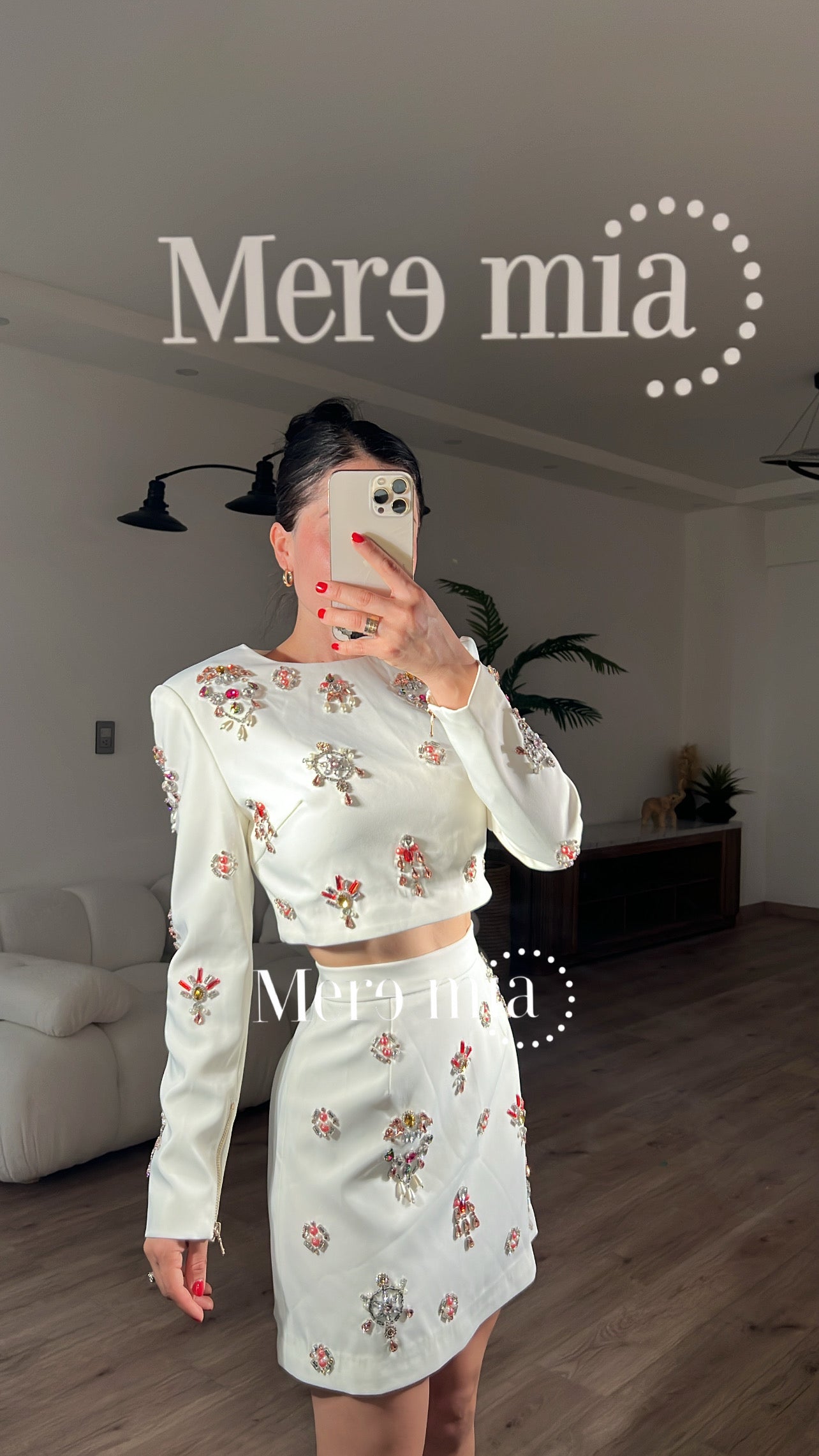 Conjunto blanco apl colores